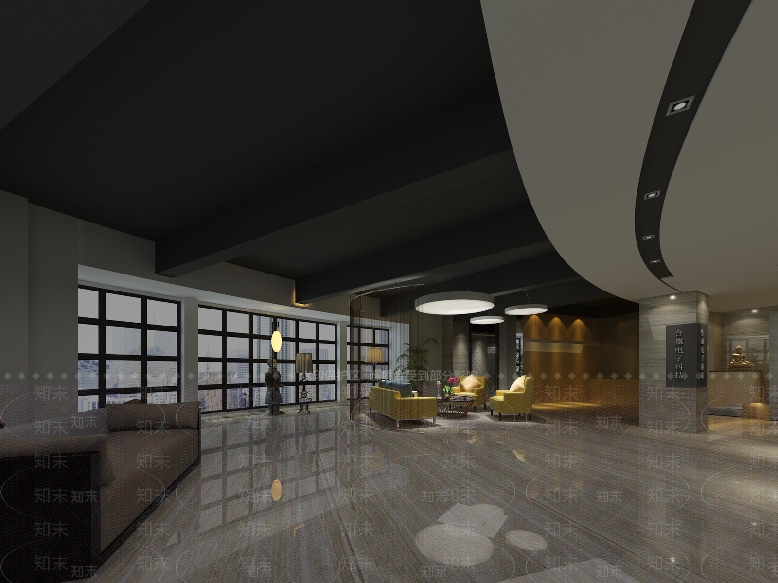 现代其他办公空间3D模型下载【ID:1166179273】