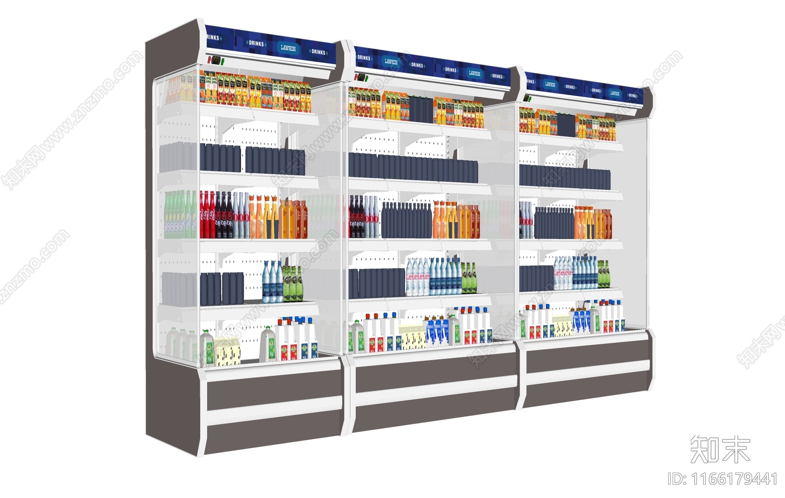 冰柜SU模型下载【ID:1166179441】