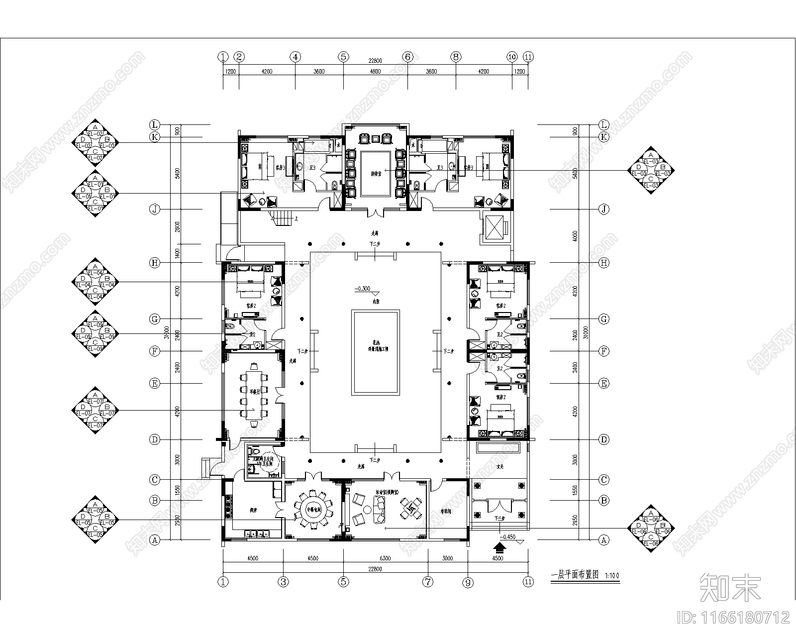 四合院施工图下载【ID:1166180712】