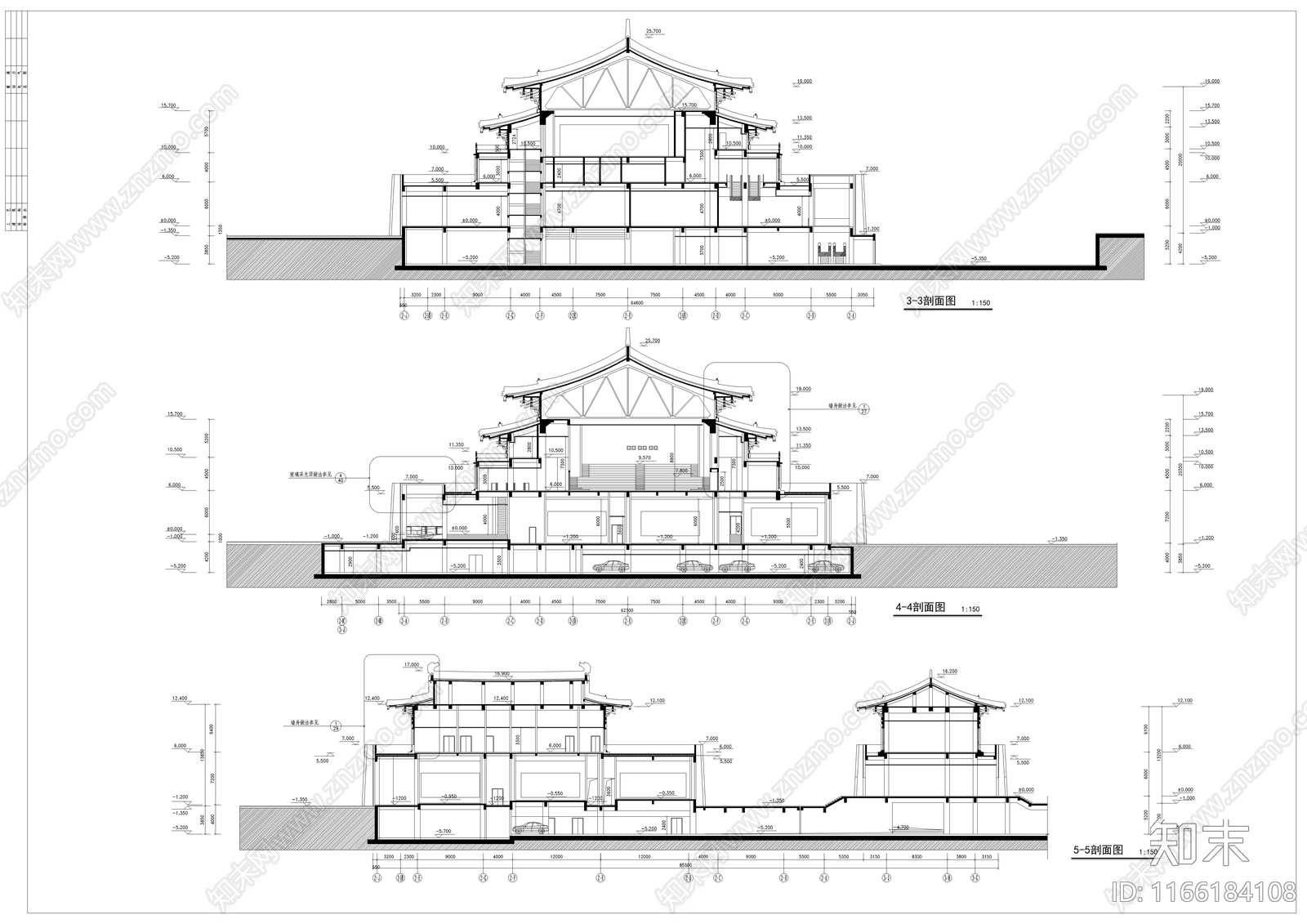 现代新中式其他建筑施工图下载【ID:1166184108】