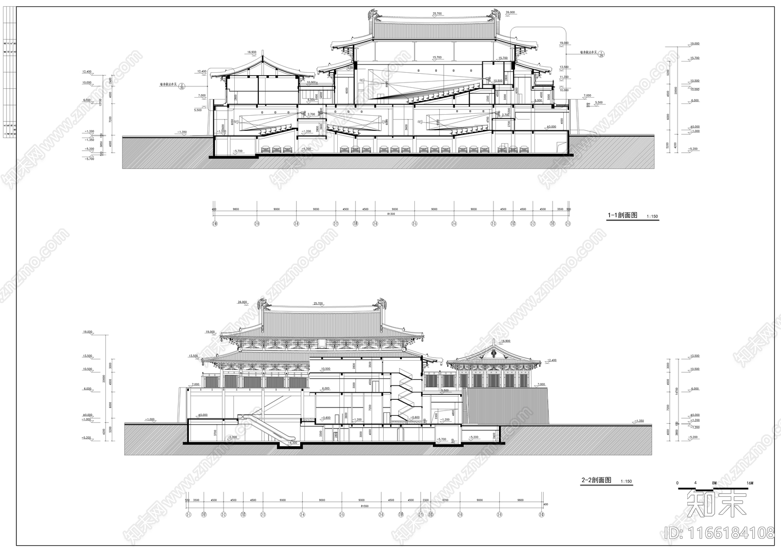 现代新中式其他建筑施工图下载【ID:1166184108】