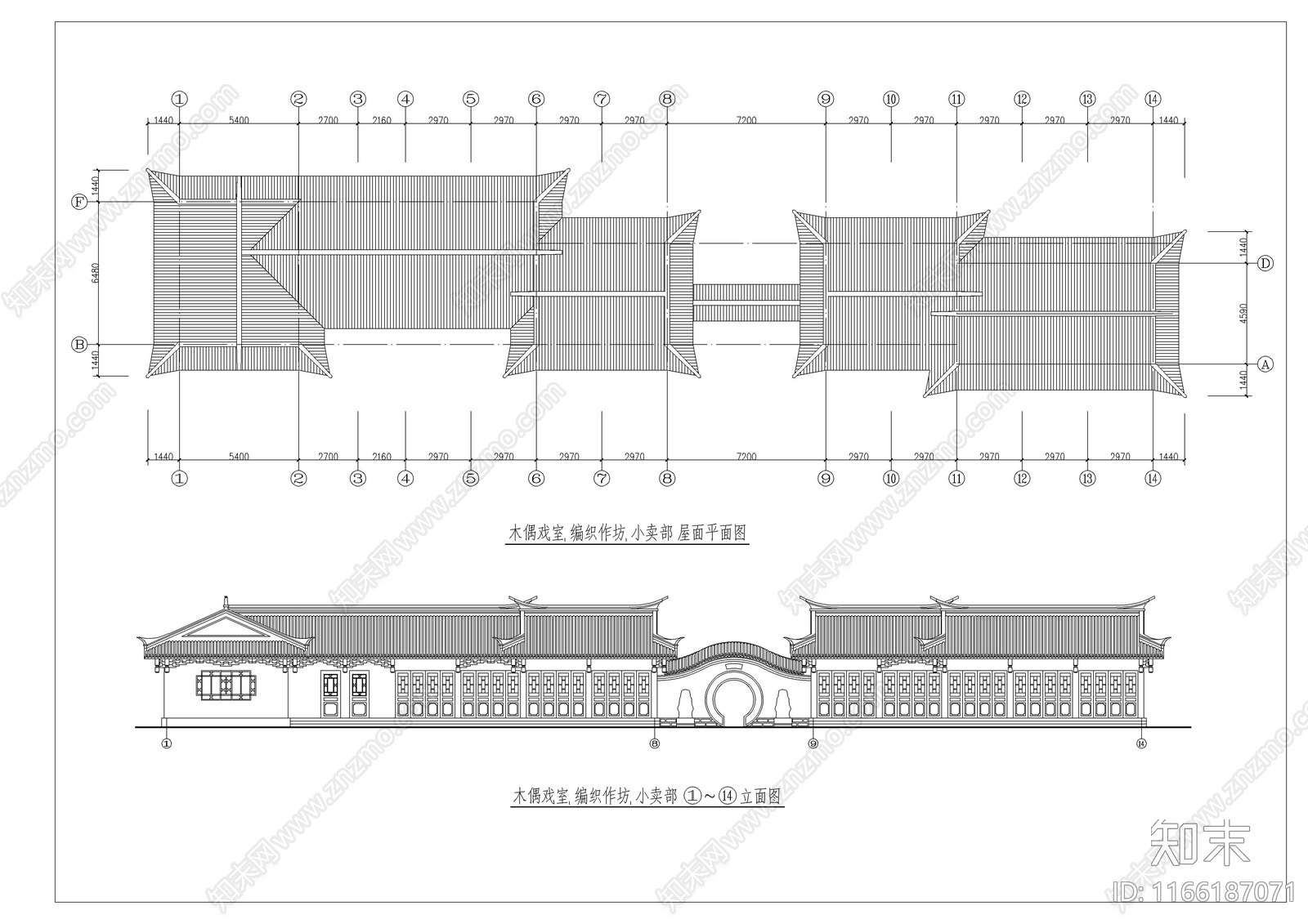 中式古建施工图下载【ID:1166187071】
