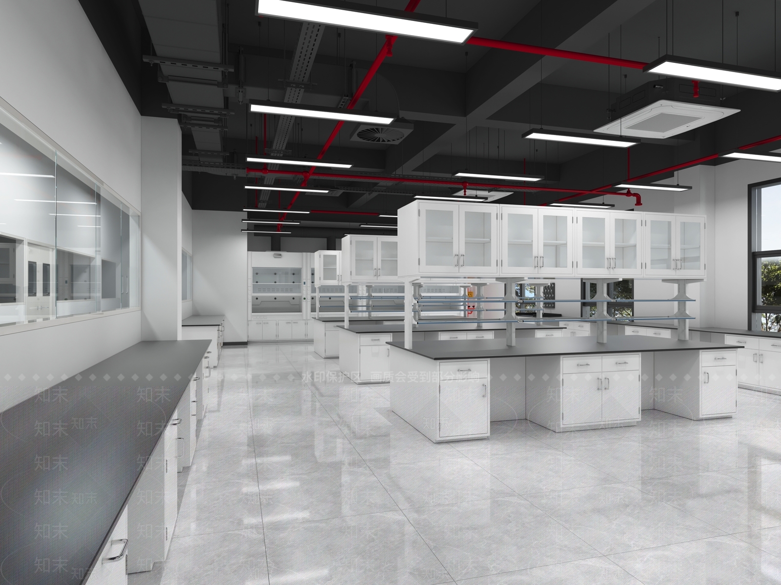 现代简约实验室3D模型下载【ID:1166211795】