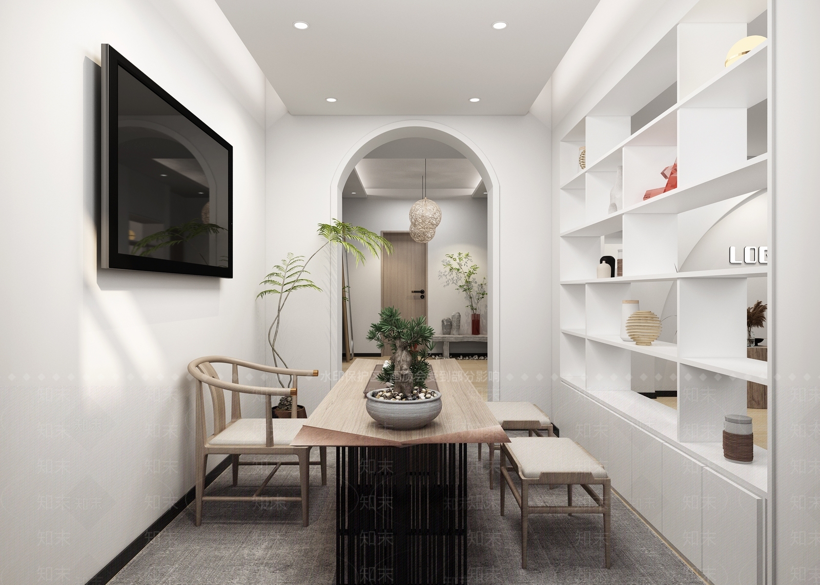 现代茶水间3D模型下载【ID:1166211838】