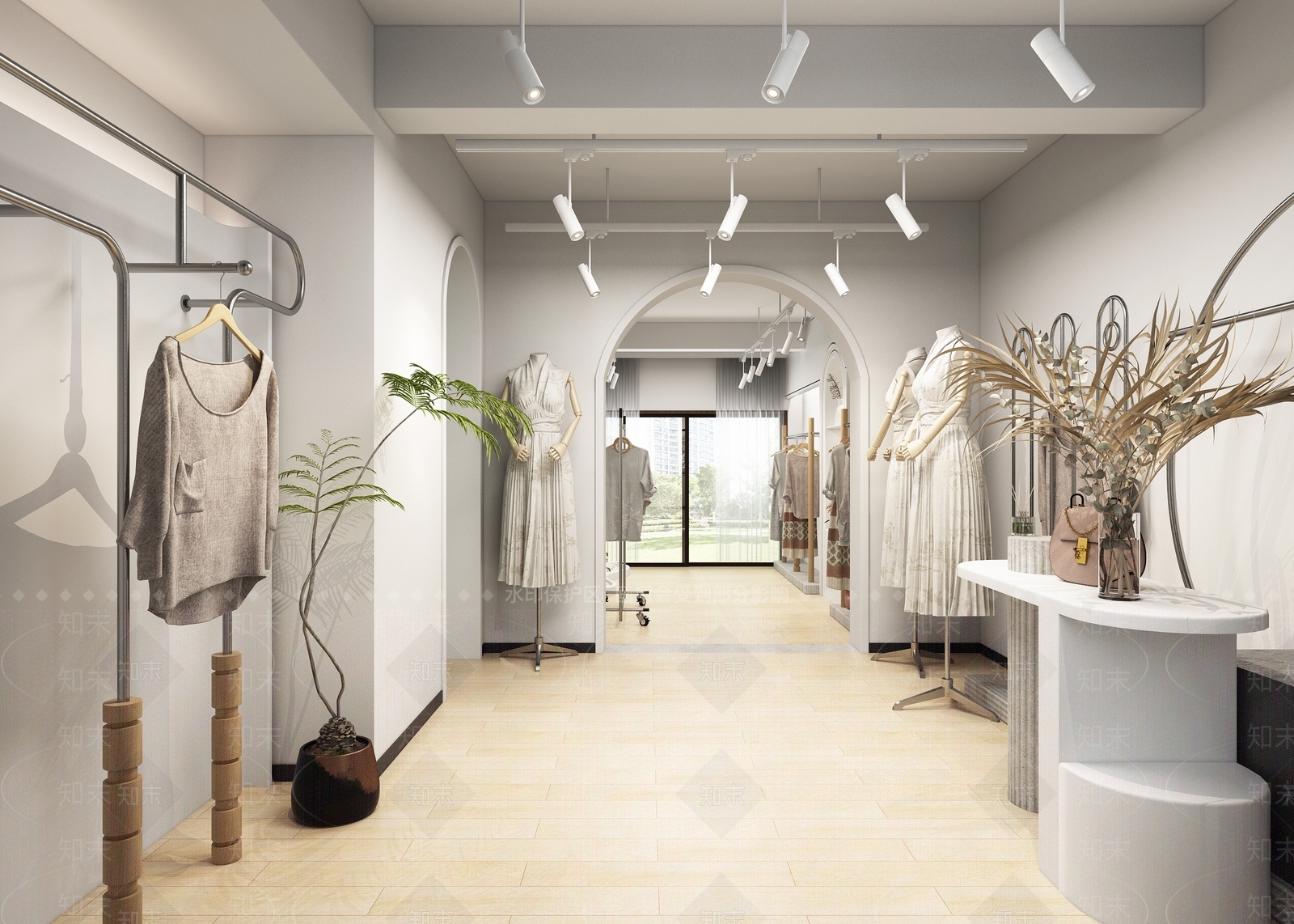 现代服装店3D模型下载【ID:1166212173】