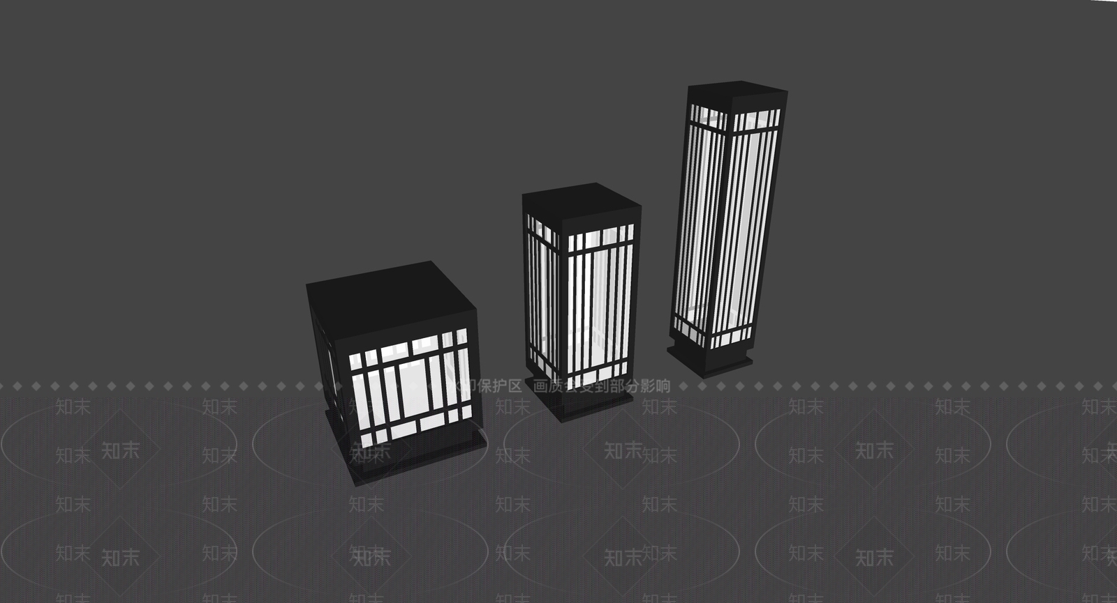 现代中古其他户外灯3D模型下载【ID:1166212377】