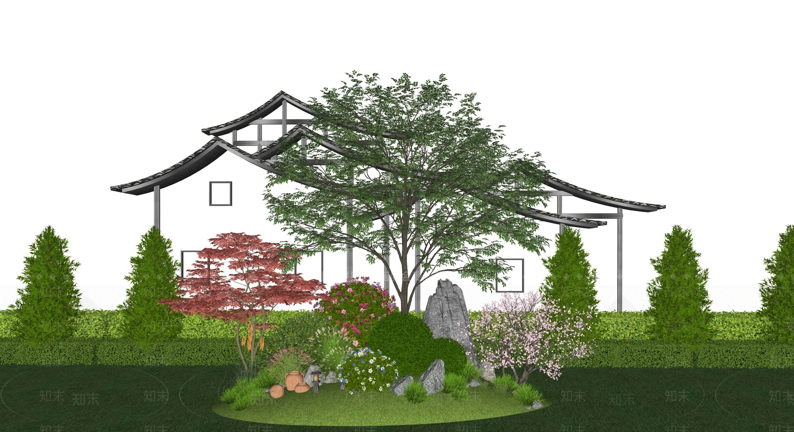 灌木SU模型下载【ID:1166214482】