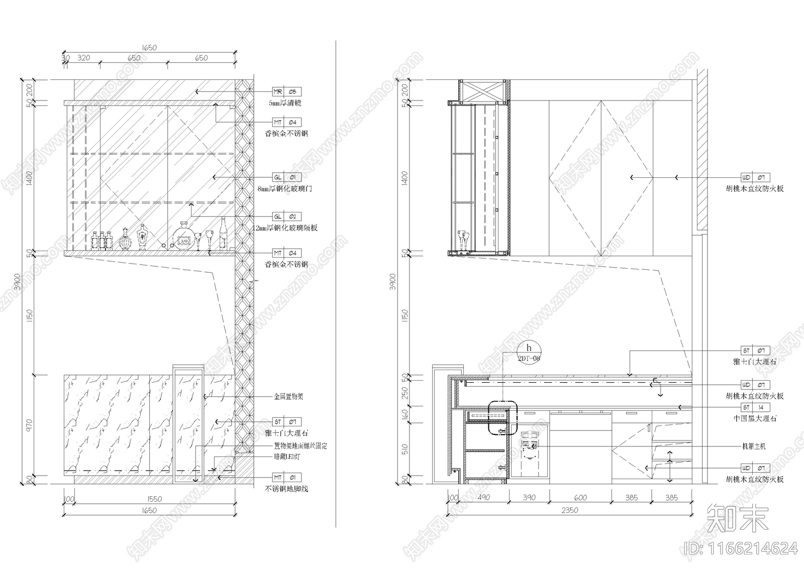 现代家具节点详图cad施工图下载【ID:1166214624】