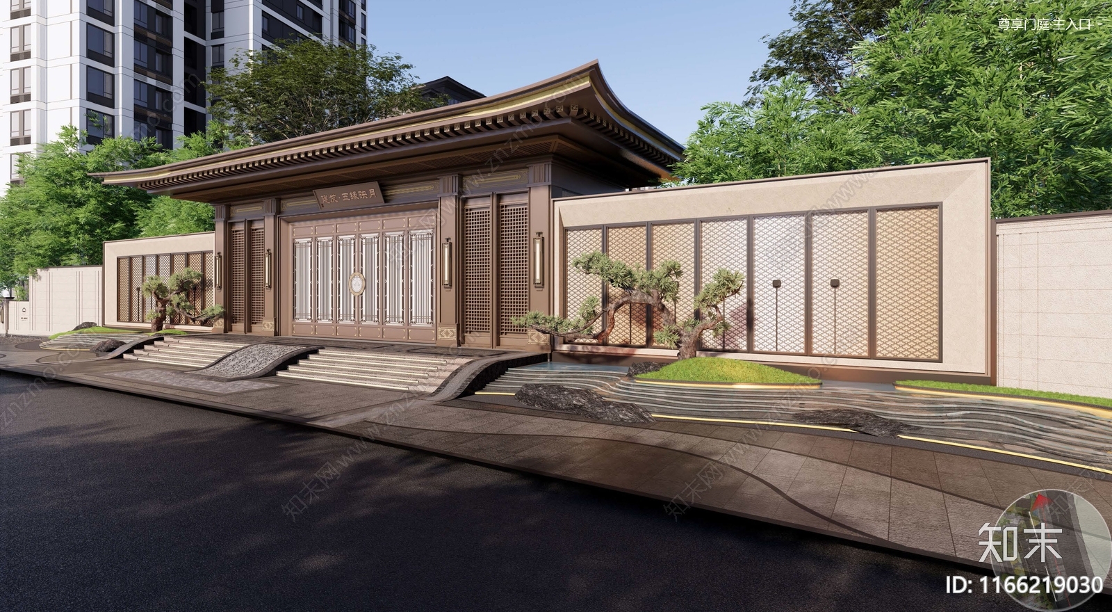 现代新中式古建施工图下载【ID:1166219030】