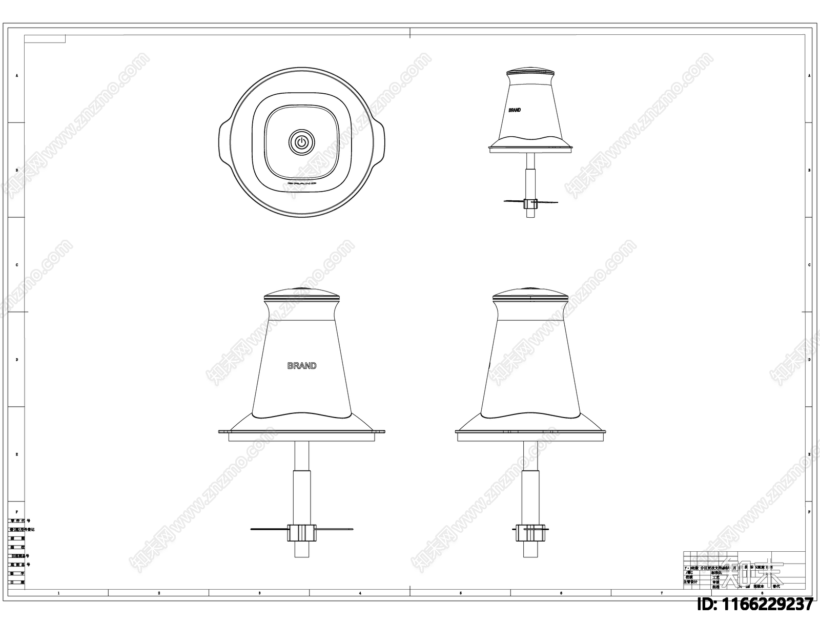 现代新中式电器施工图下载【ID:1166229237】