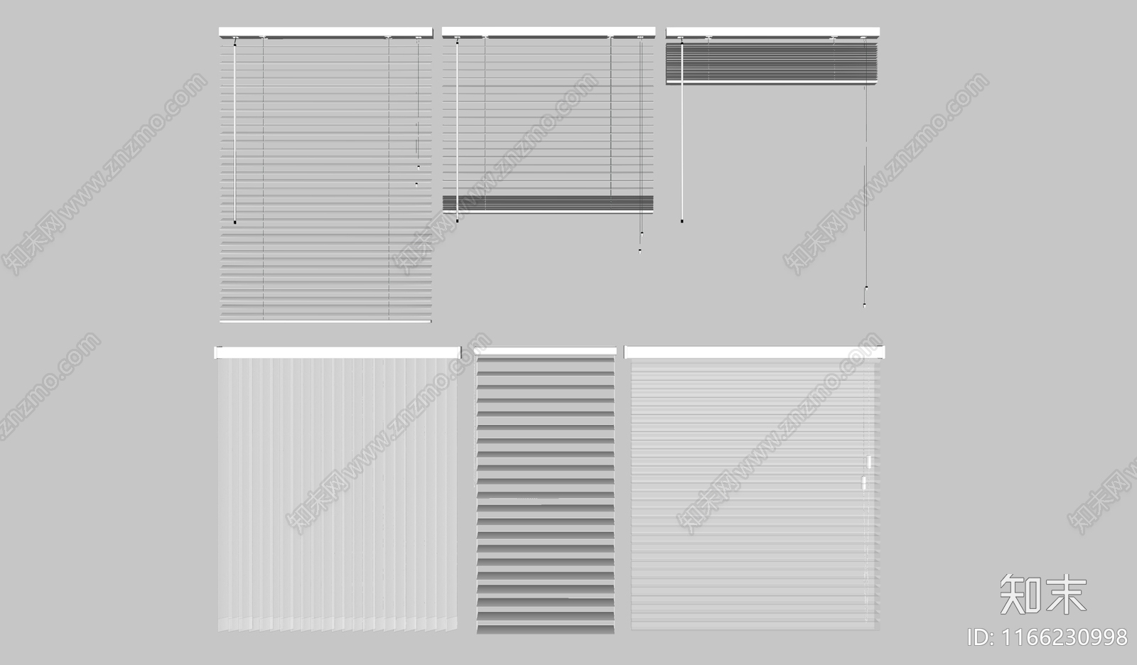现代百叶窗SU模型下载【ID:1166230998】