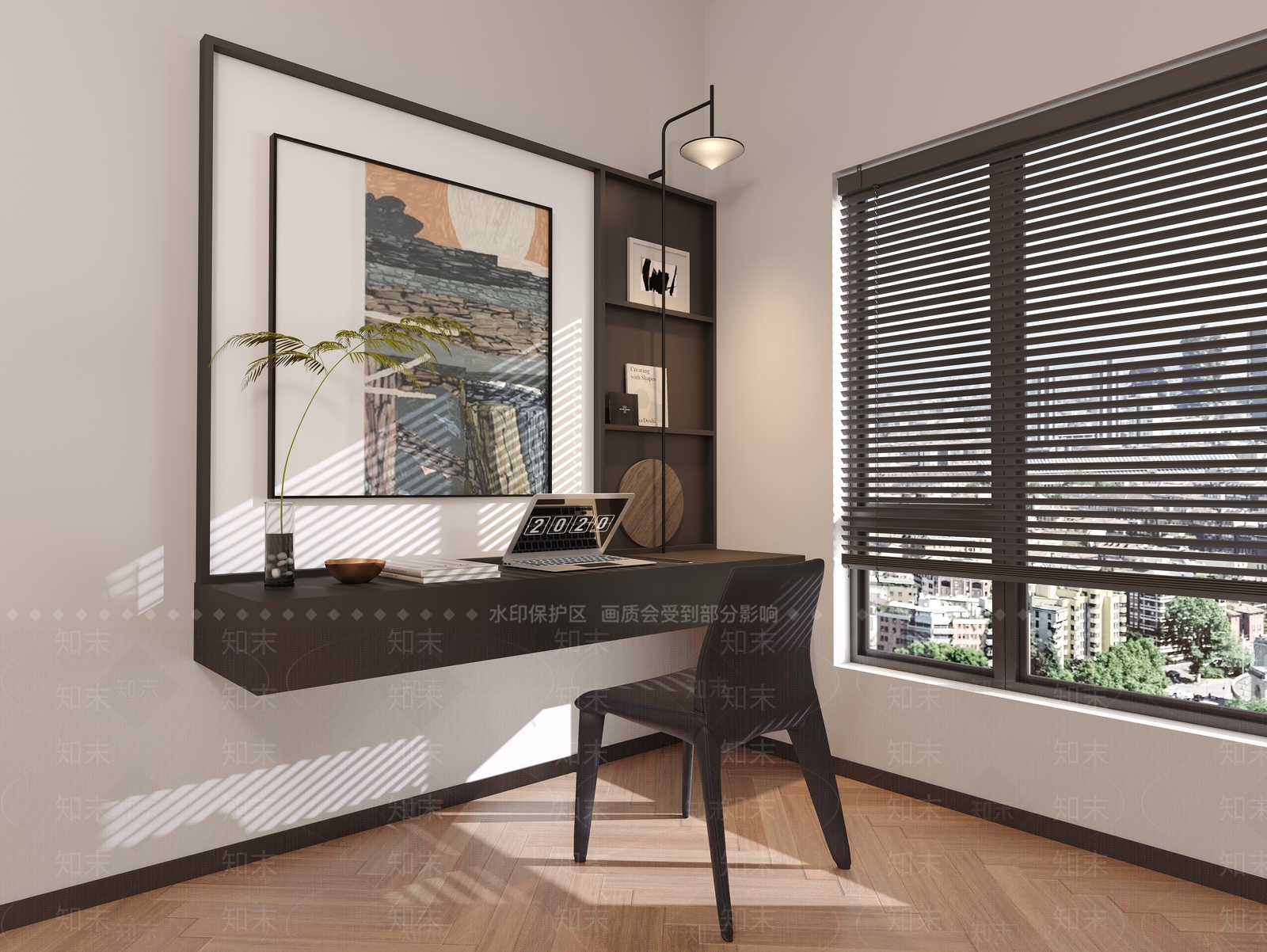 现代书桌3D模型下载【ID:1166236511】