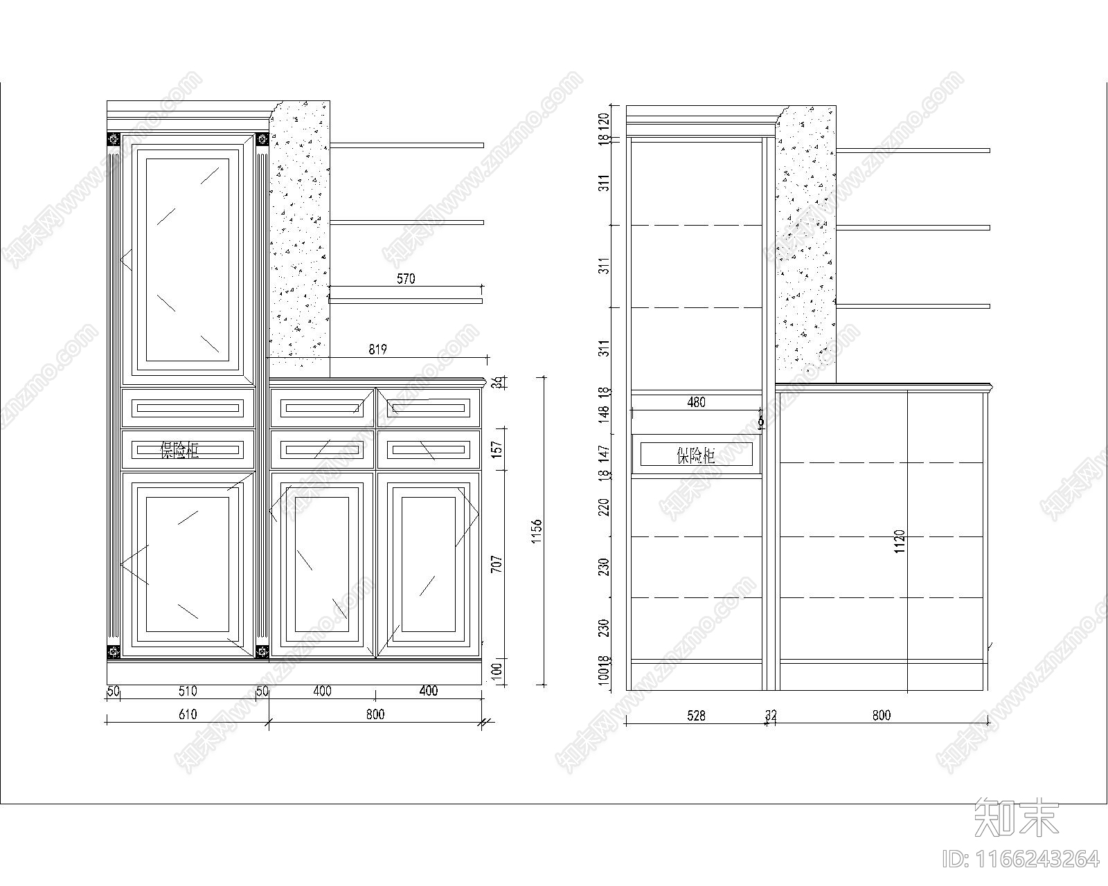 中式新中式综合家具图库施工图下载【ID:1166243264】