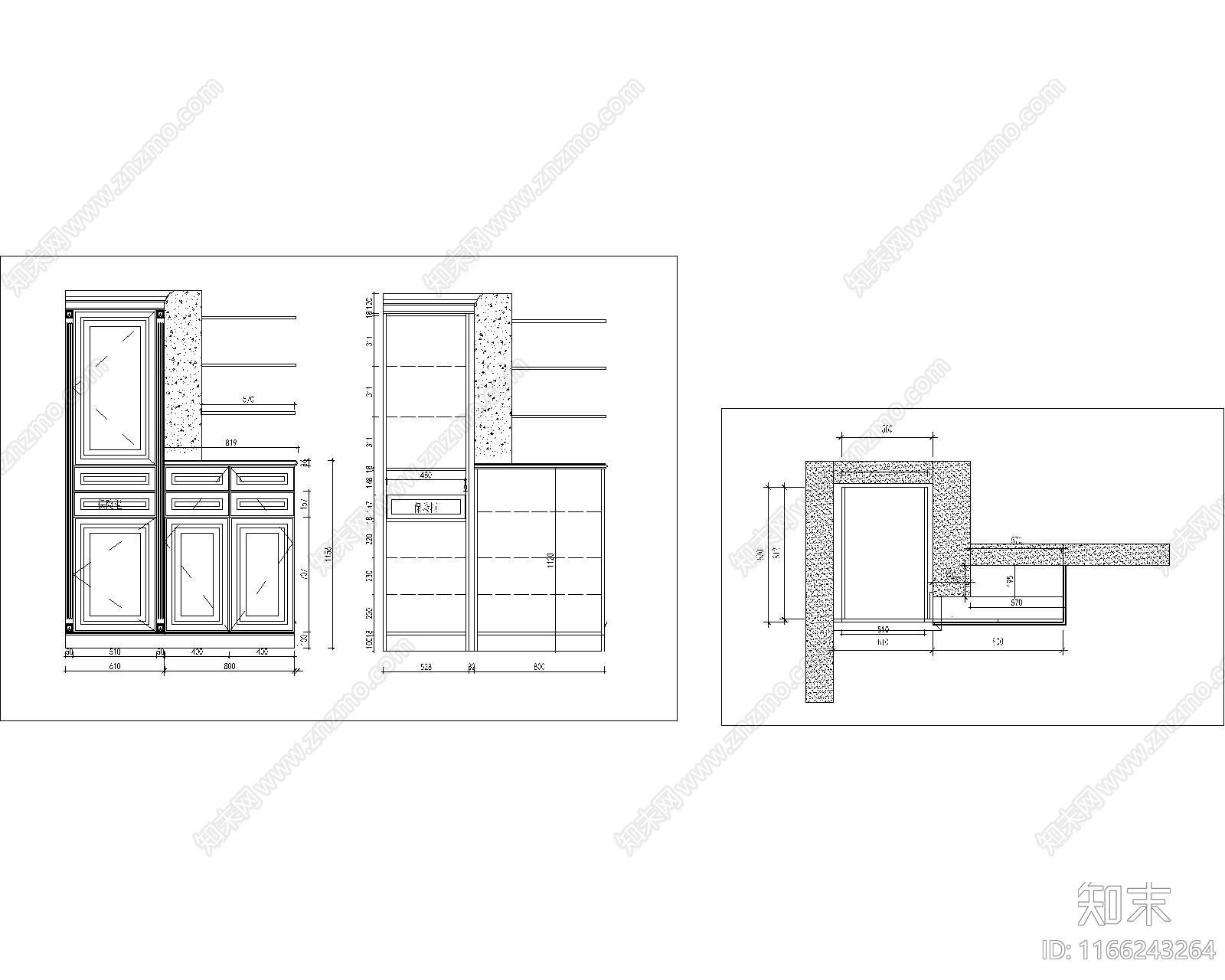 中式新中式综合家具图库施工图下载【ID:1166243264】