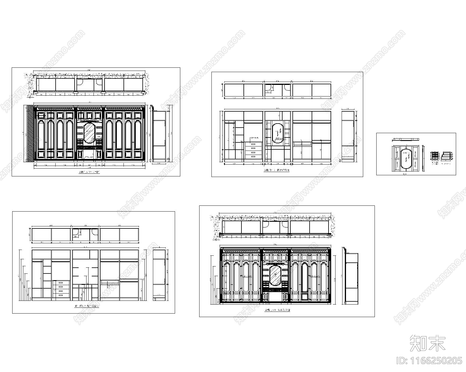 美式家具节点详图cad施工图下载【ID:1166250205】