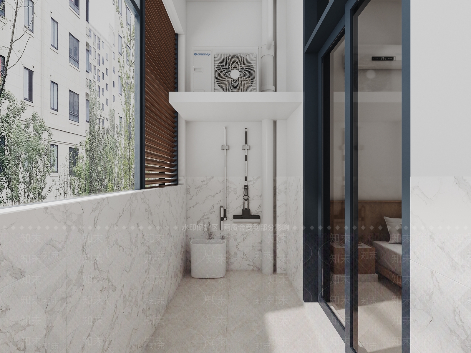 现代阳台3D模型下载【ID:1166253014】