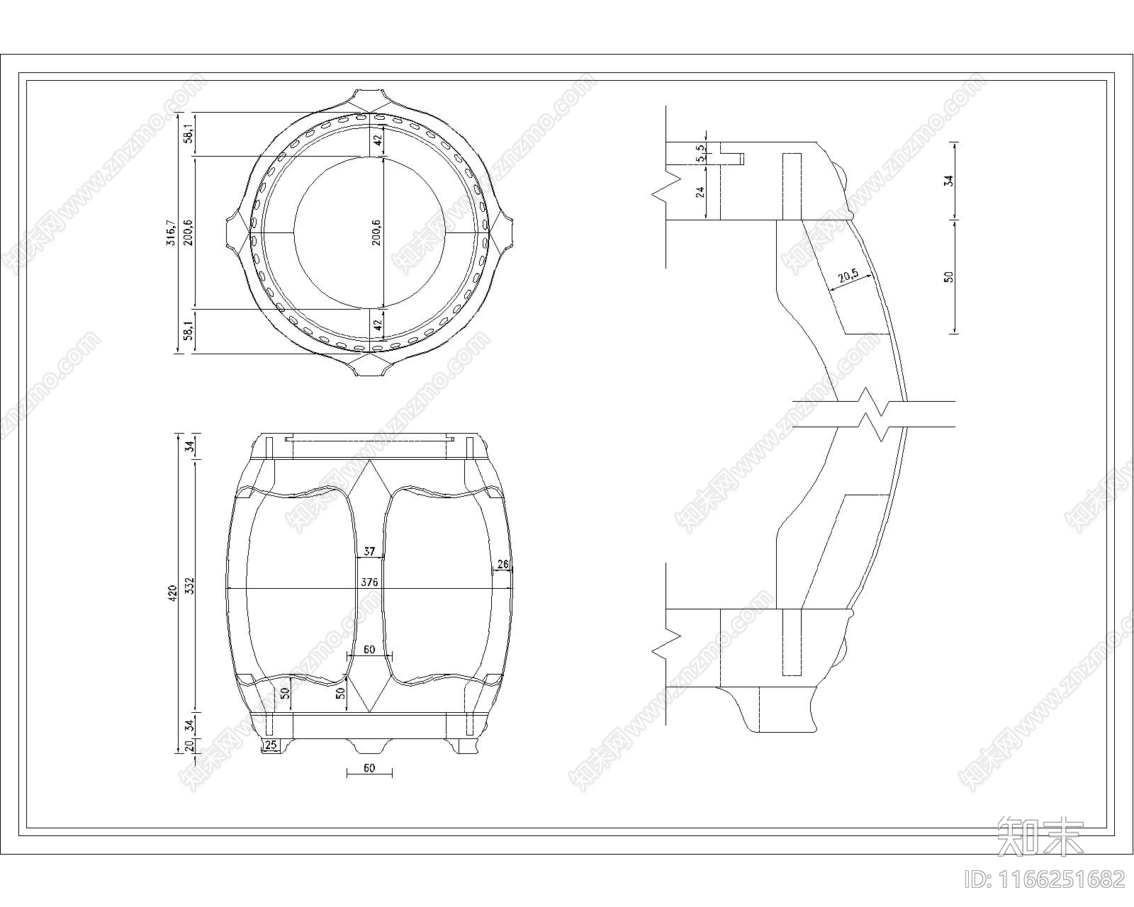 中式综合家具图库施工图下载【ID:1166251682】