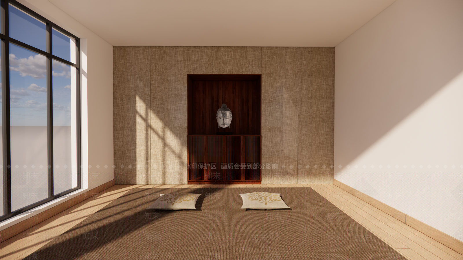佛堂SU模型下载【ID:1166258048】