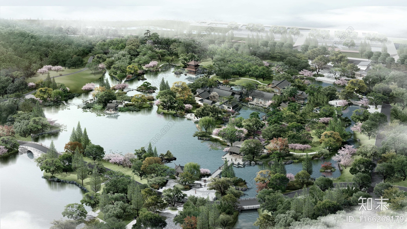 中式公园景观施工图下载【ID:1166260179】