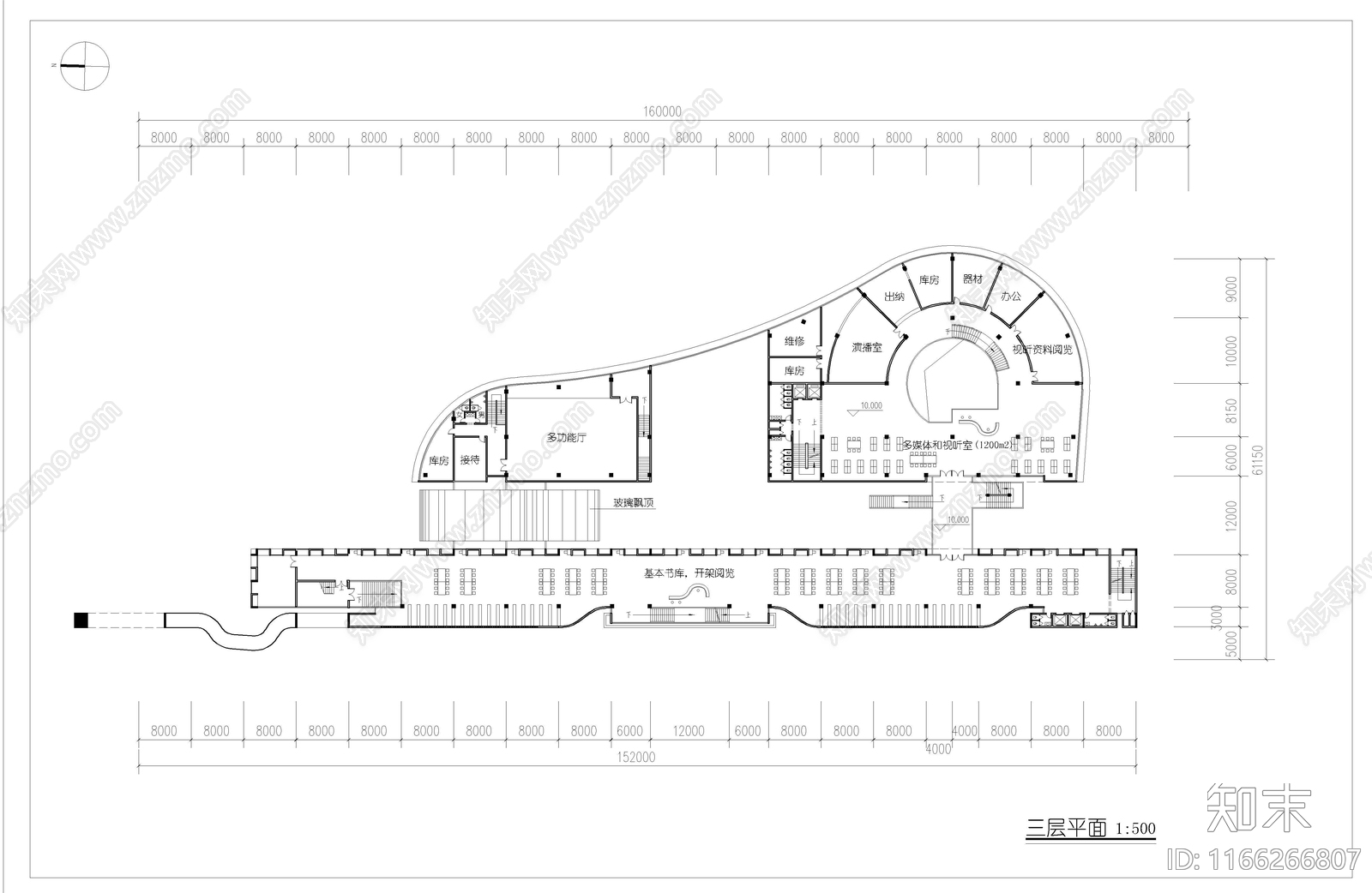 现代其他公共建筑cad施工图下载【ID:1166266807】