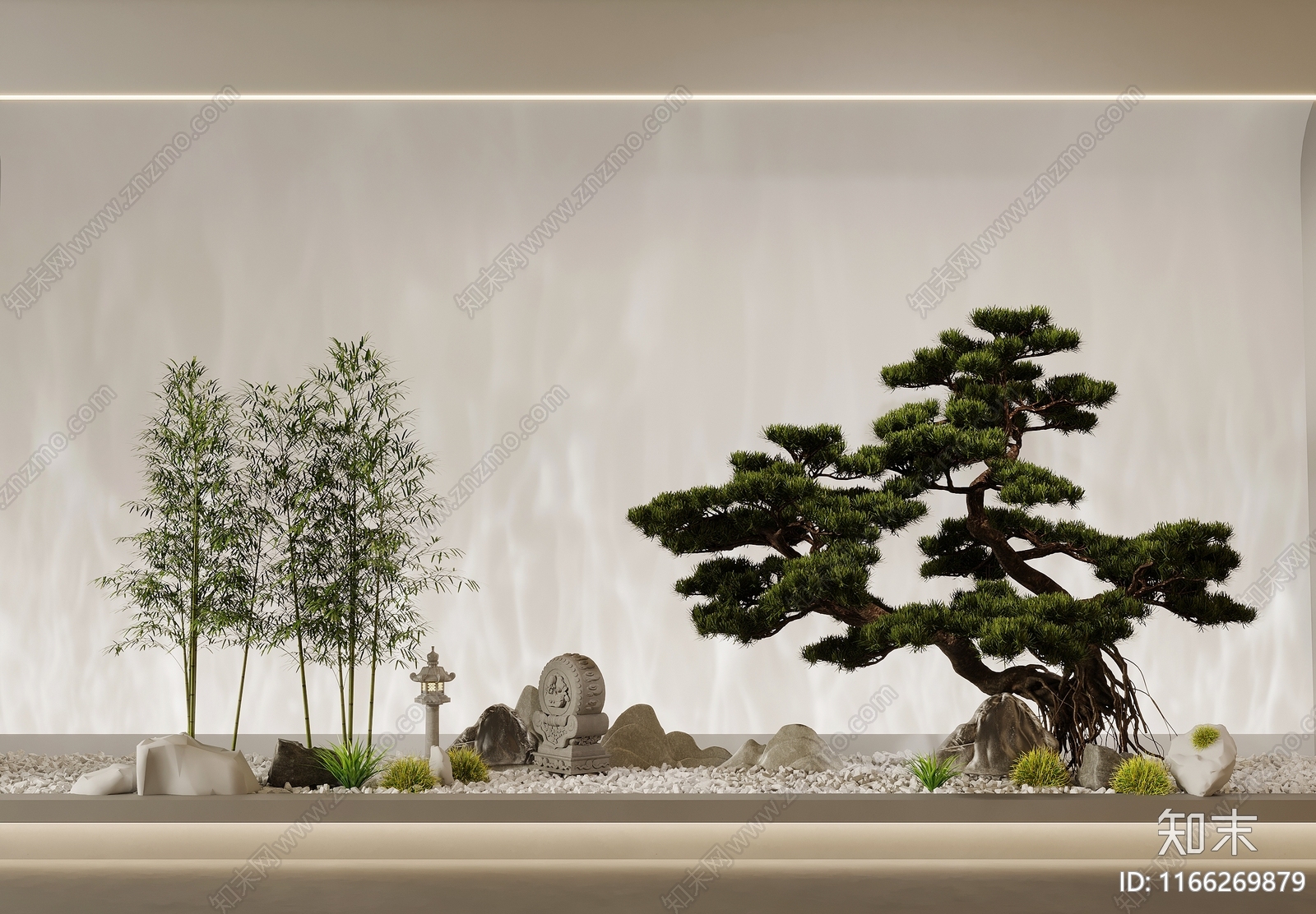 新中式假山水景3D模型下载【ID:1166269879】