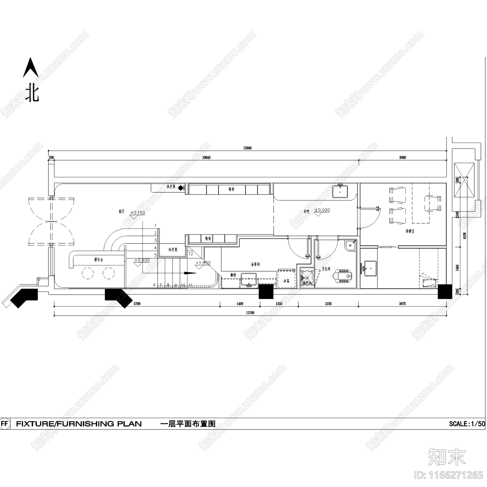 现代培训中心cad施工图下载【ID:1166271265】