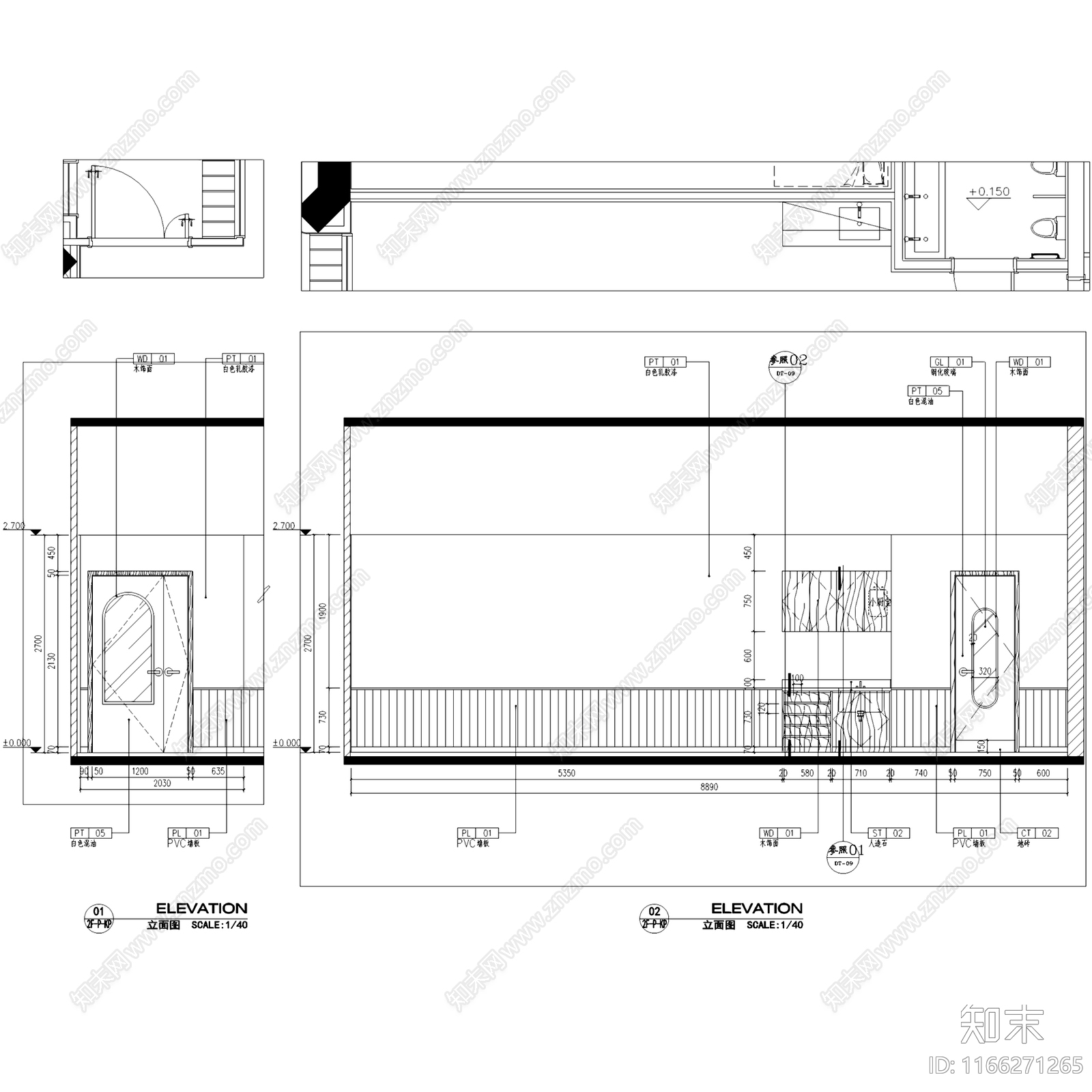 现代培训中心cad施工图下载【ID:1166271265】