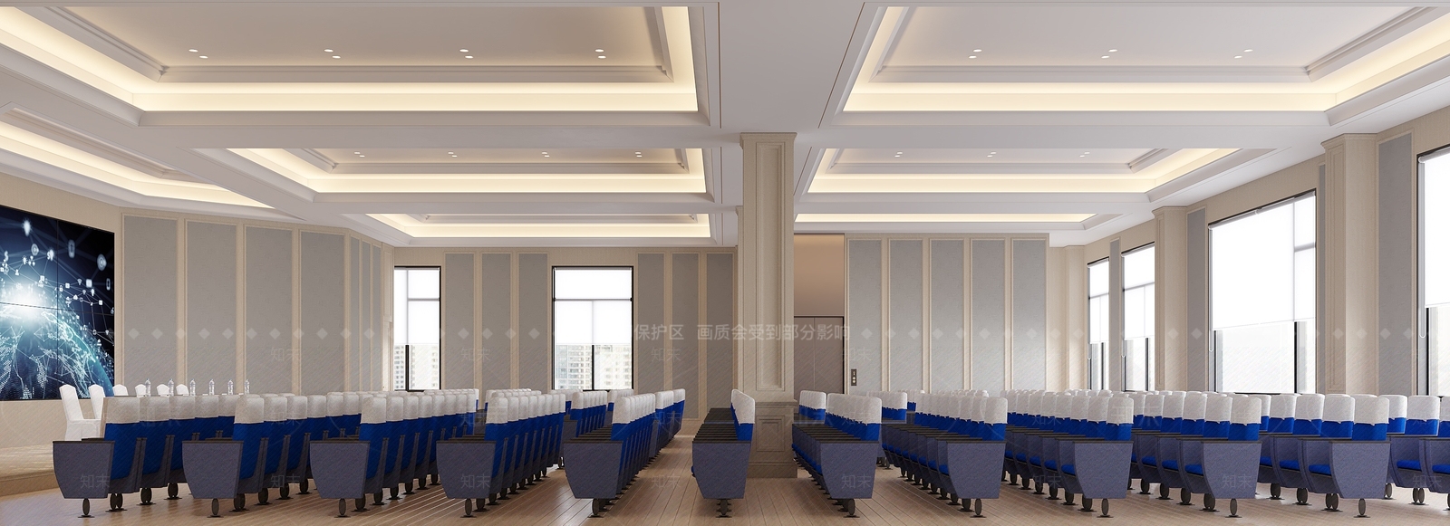 现代会议室3D模型下载【ID:1166271987】