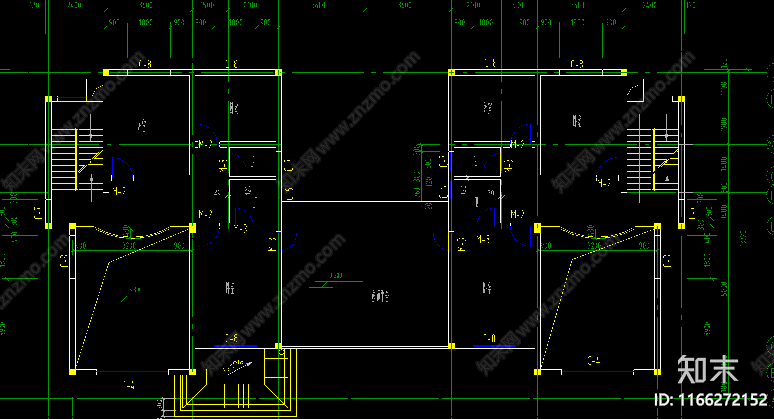 现代别墅建筑施工图下载【ID:1166272152】