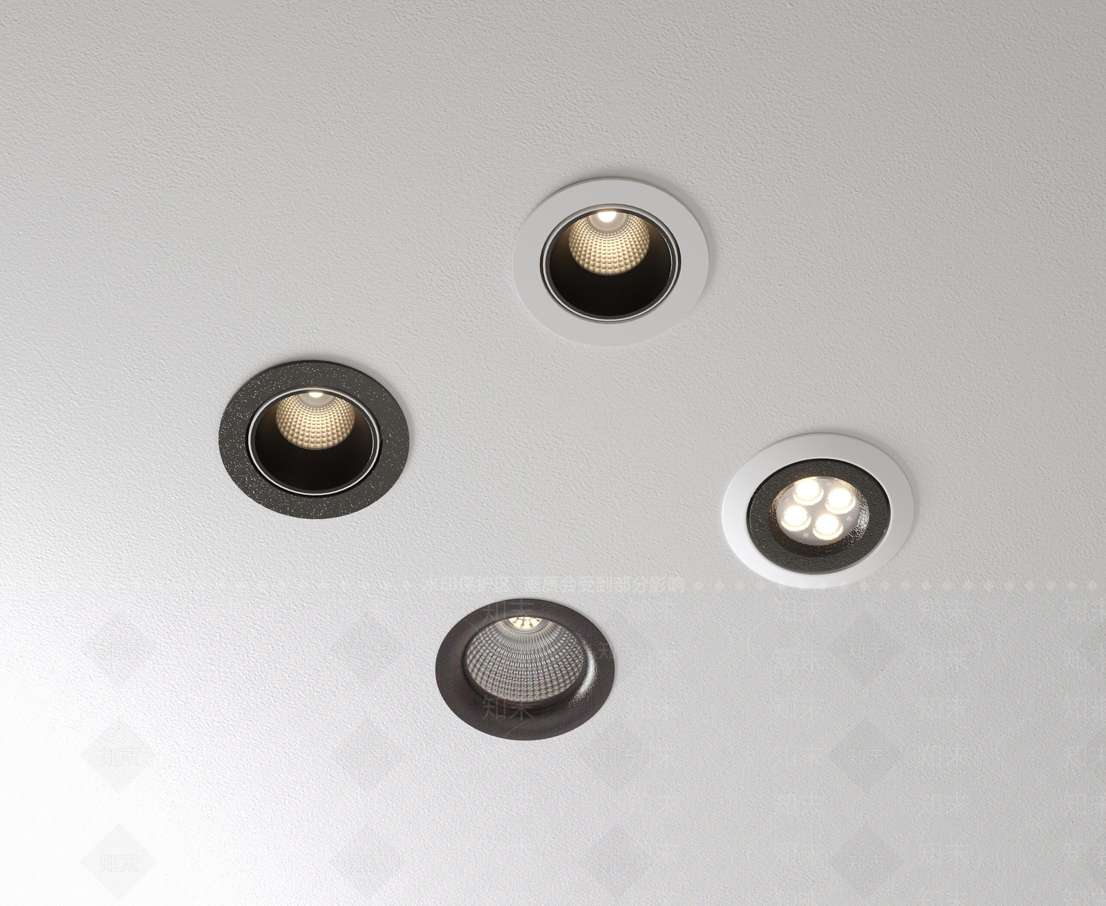 现代极简射灯3D模型下载【ID:1166274003】
