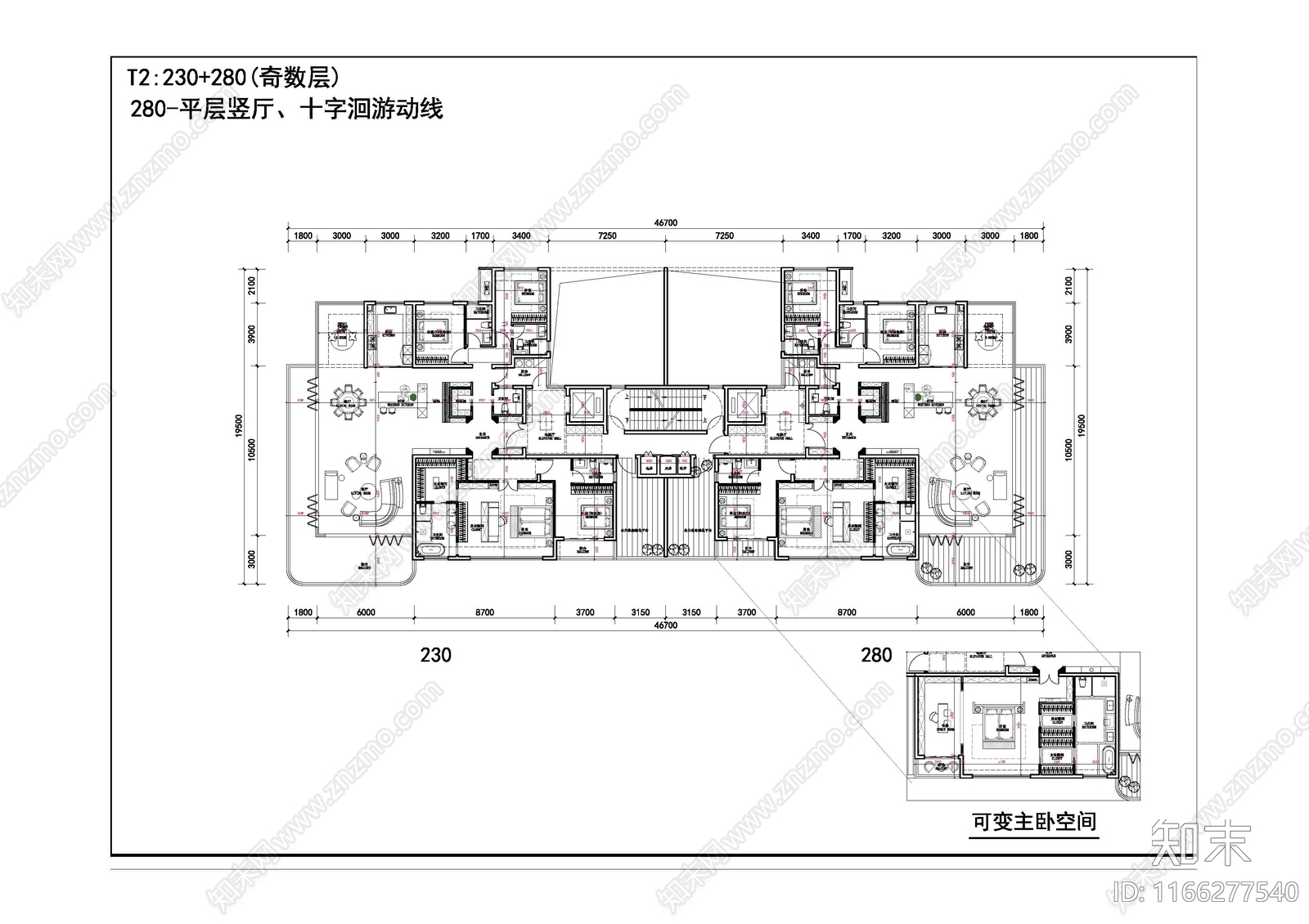 现代住宅楼建筑施工图下载【ID:1166277540】