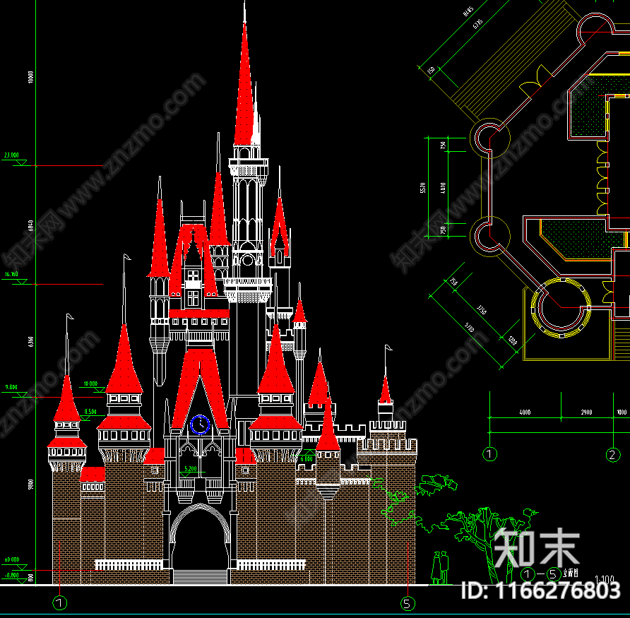 现代法式其他商业建筑cad施工图下载【ID:1166276803】