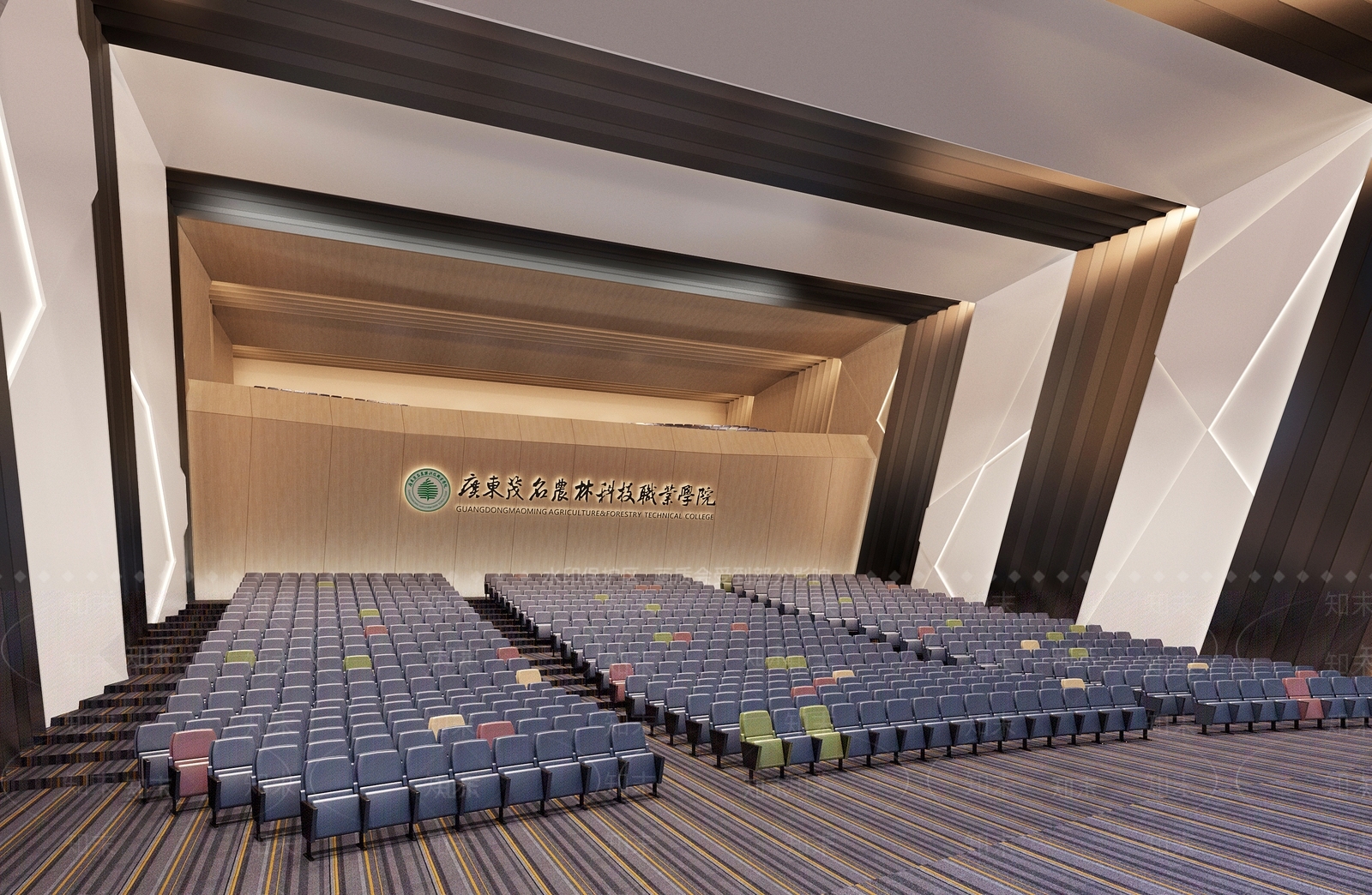 现代简约报告厅3D模型下载【ID:1166297533】
