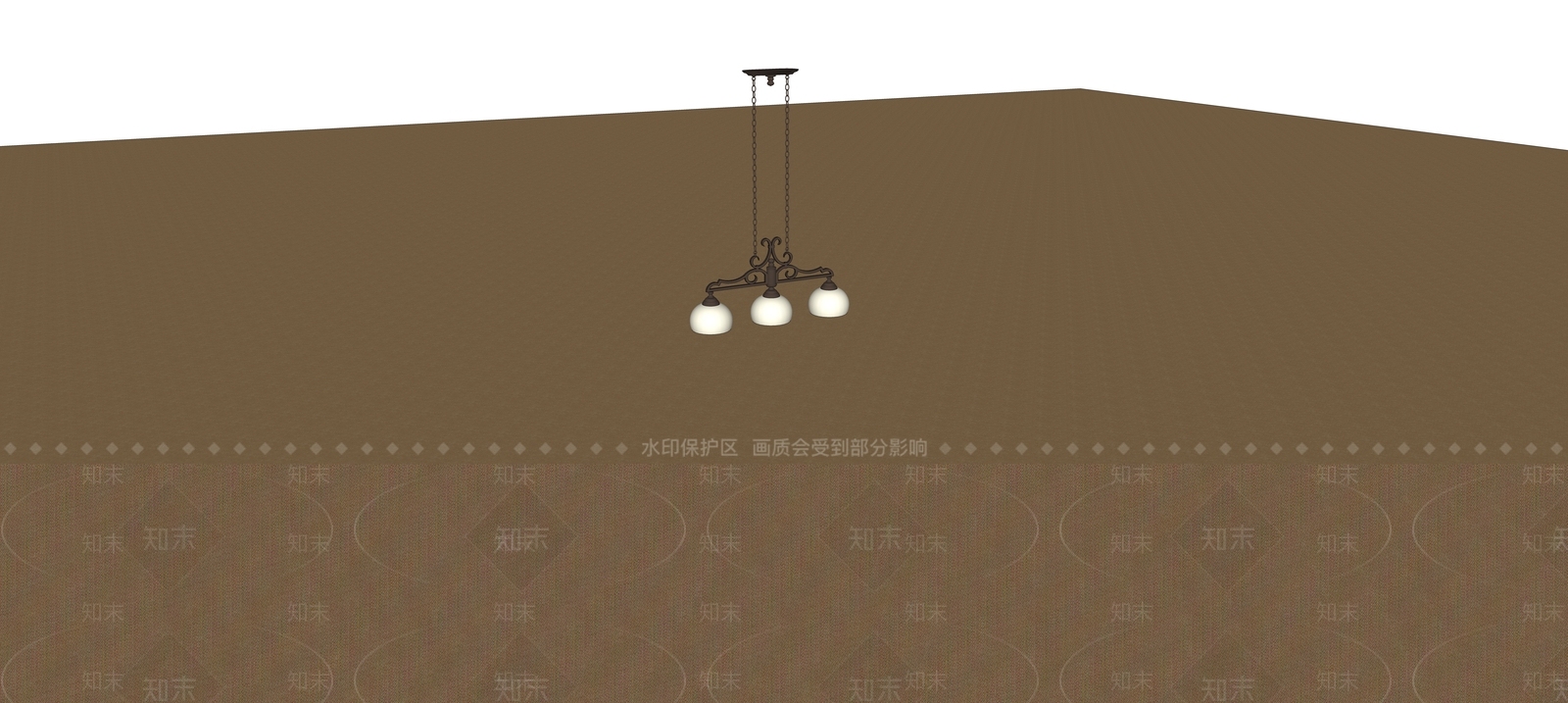 欧式格栅灯SU模型下载【ID:1166299015】