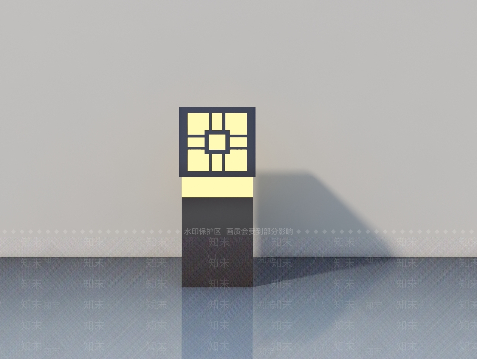 中式复古其他户外灯3D模型下载【ID:1166303780】