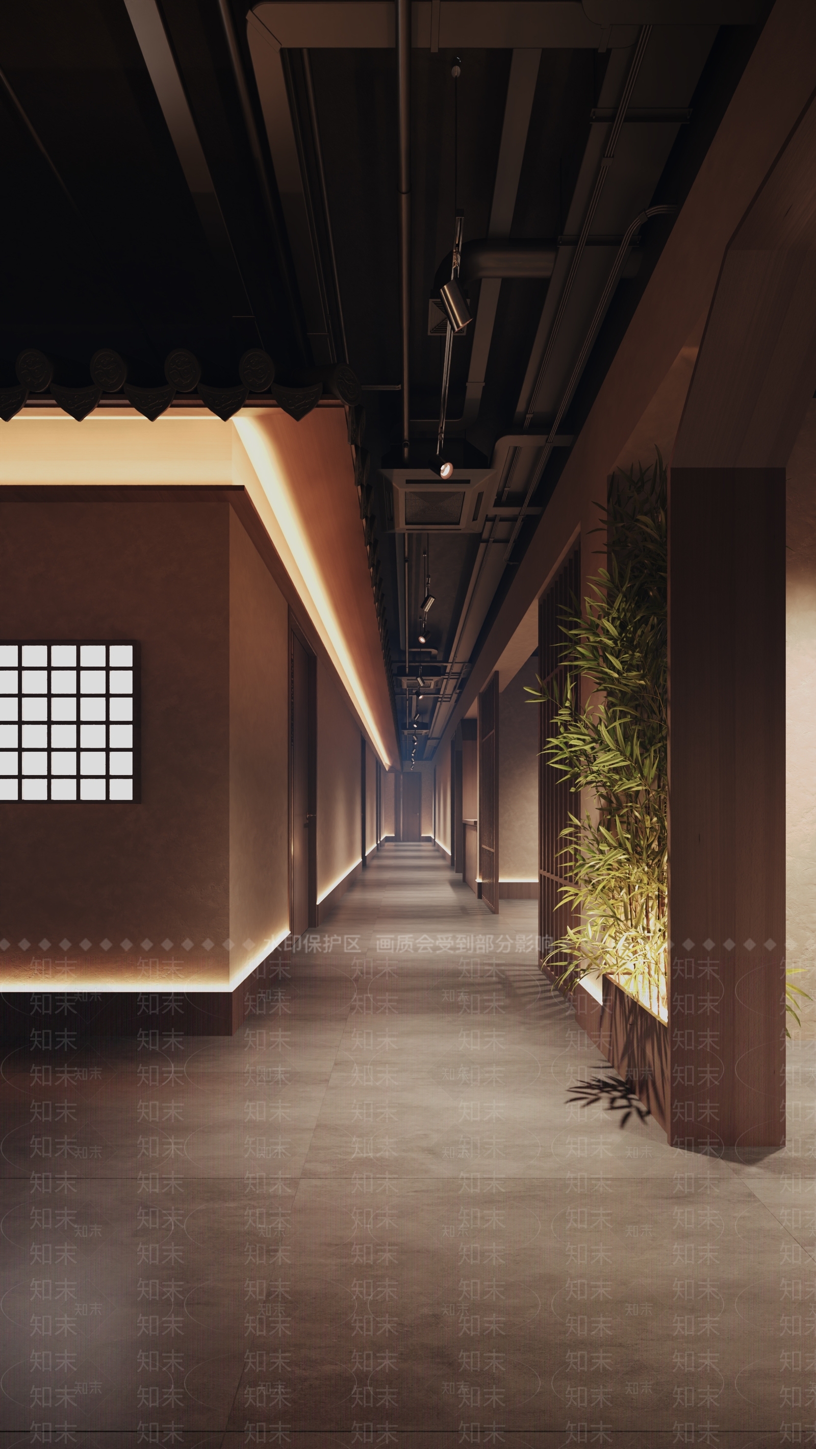 新中式中餐厅SU模型下载【ID:1166311690】