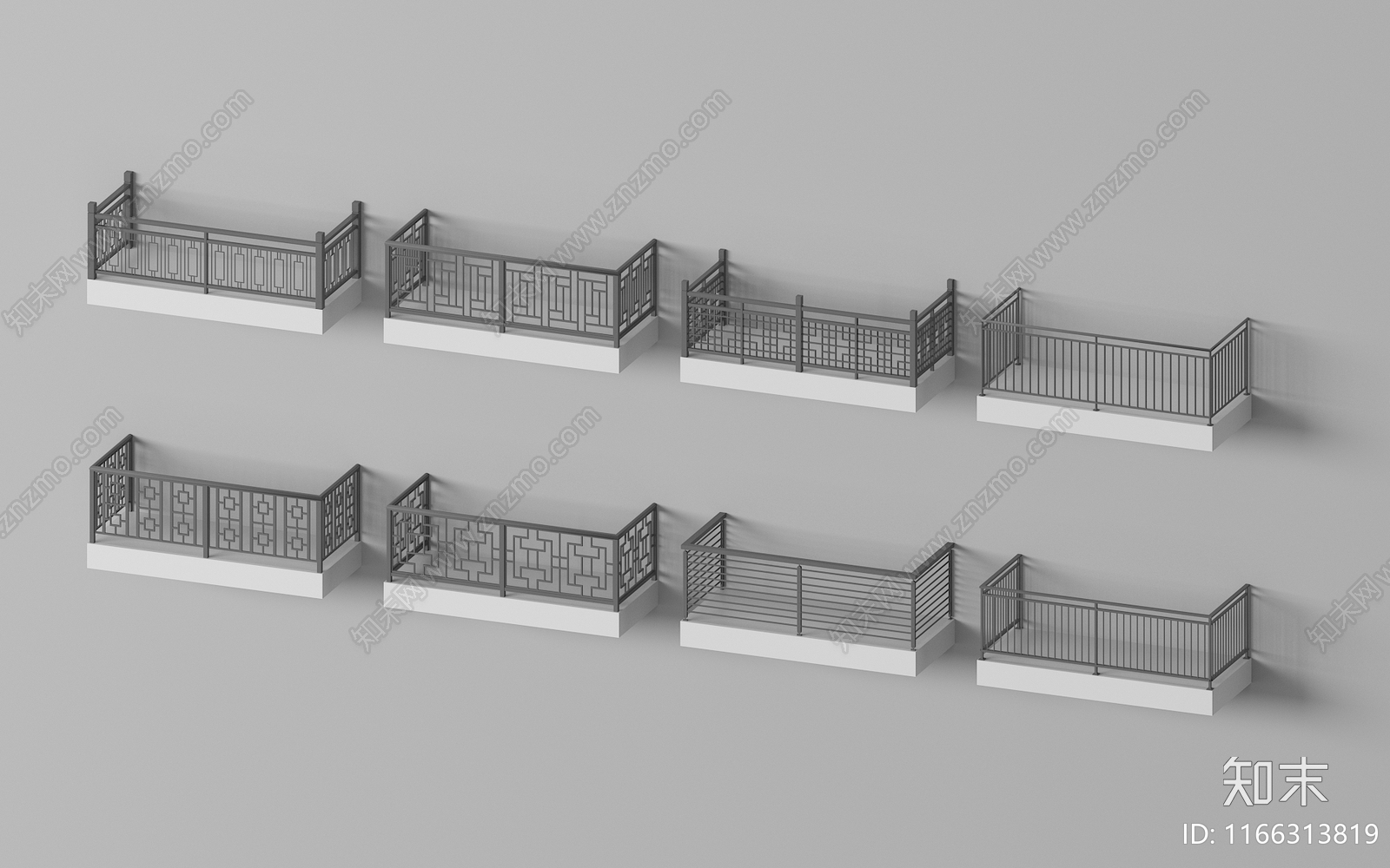 现代阳台3D模型下载【ID:1166313819】