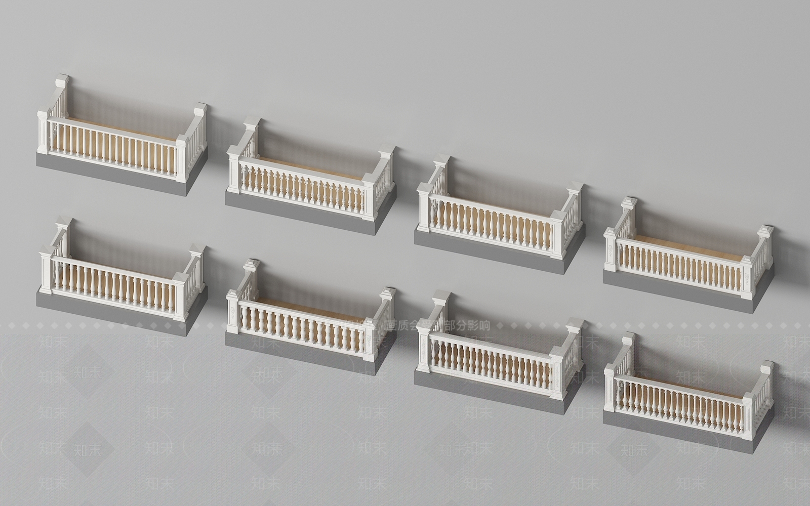 欧式阳台3D模型下载【ID:1166314011】