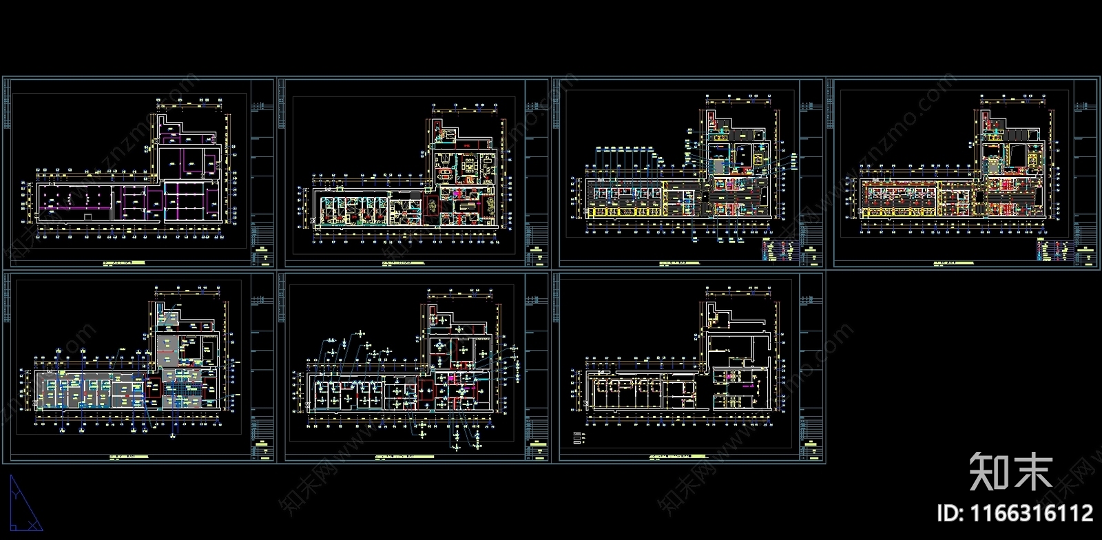 现代民宿cad施工图下载【ID:1166316112】