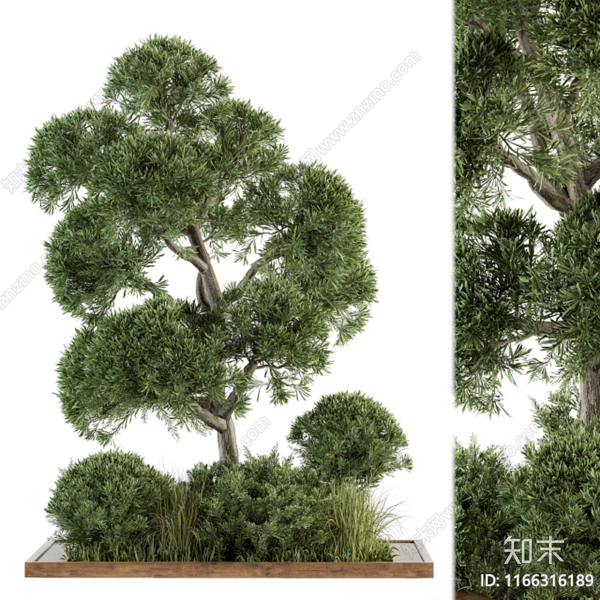 植物堆3D模型下载【ID:1166316189】