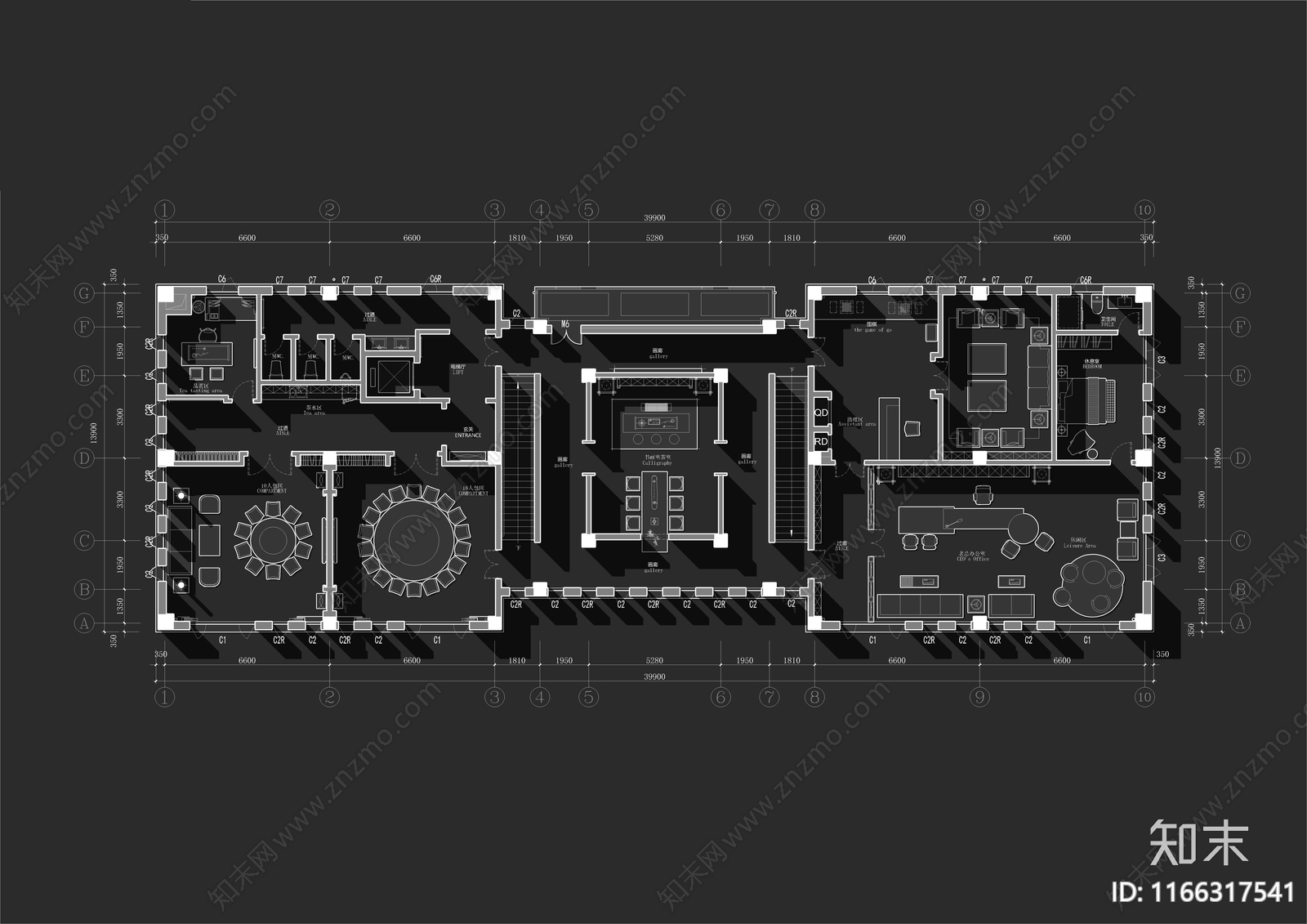 工装平面图cad施工图下载【ID:1166317541】