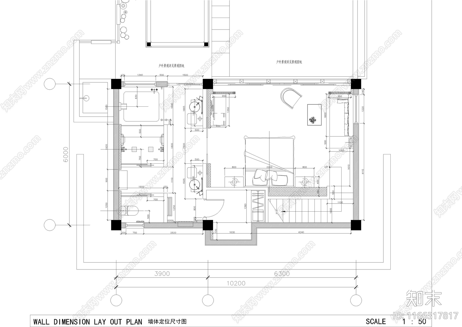 现代酒店cad施工图下载【ID:1166317817】