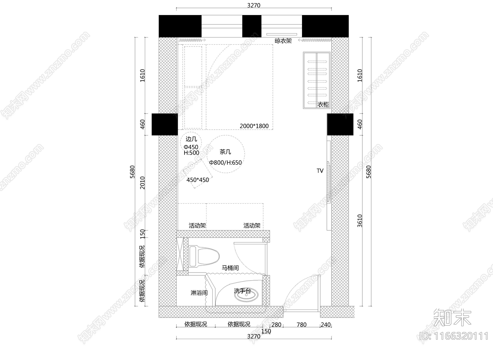 现代酒店cad施工图下载【ID:1166320111】