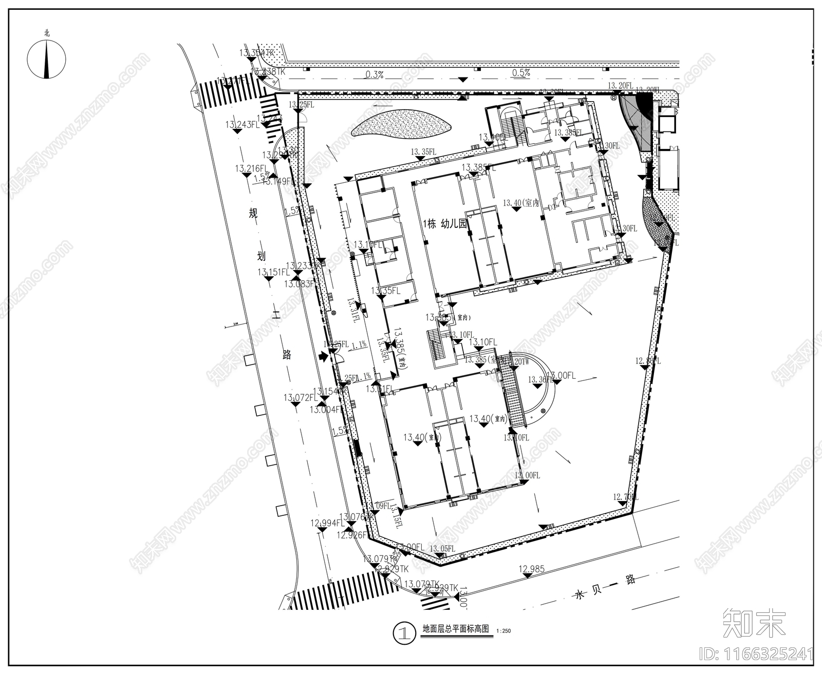 现代其他景观cad施工图下载【ID:1166325241】