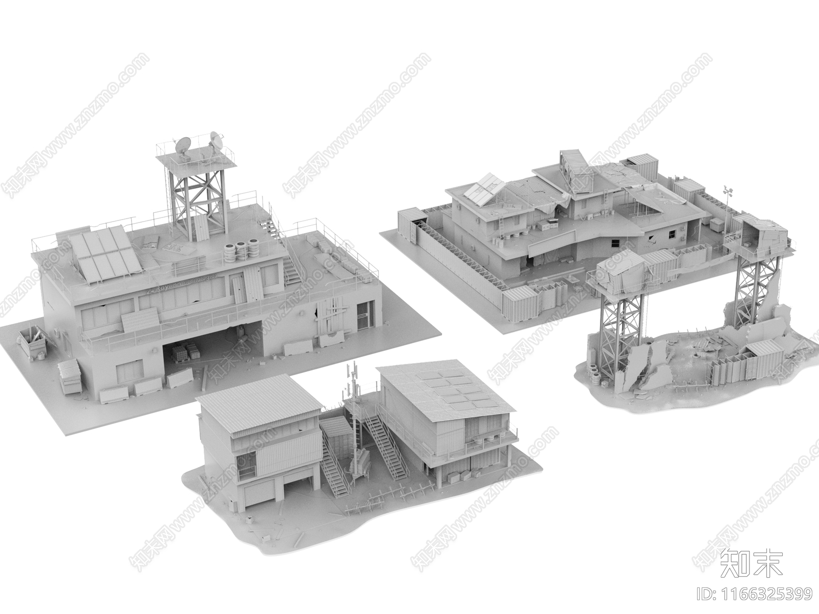 现代新中式其他建筑外观3D模型下载【ID:1166325399】