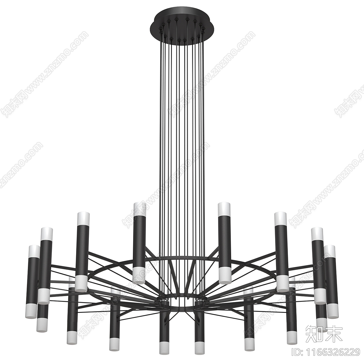 现代吊灯3D模型下载【ID:1166326229】