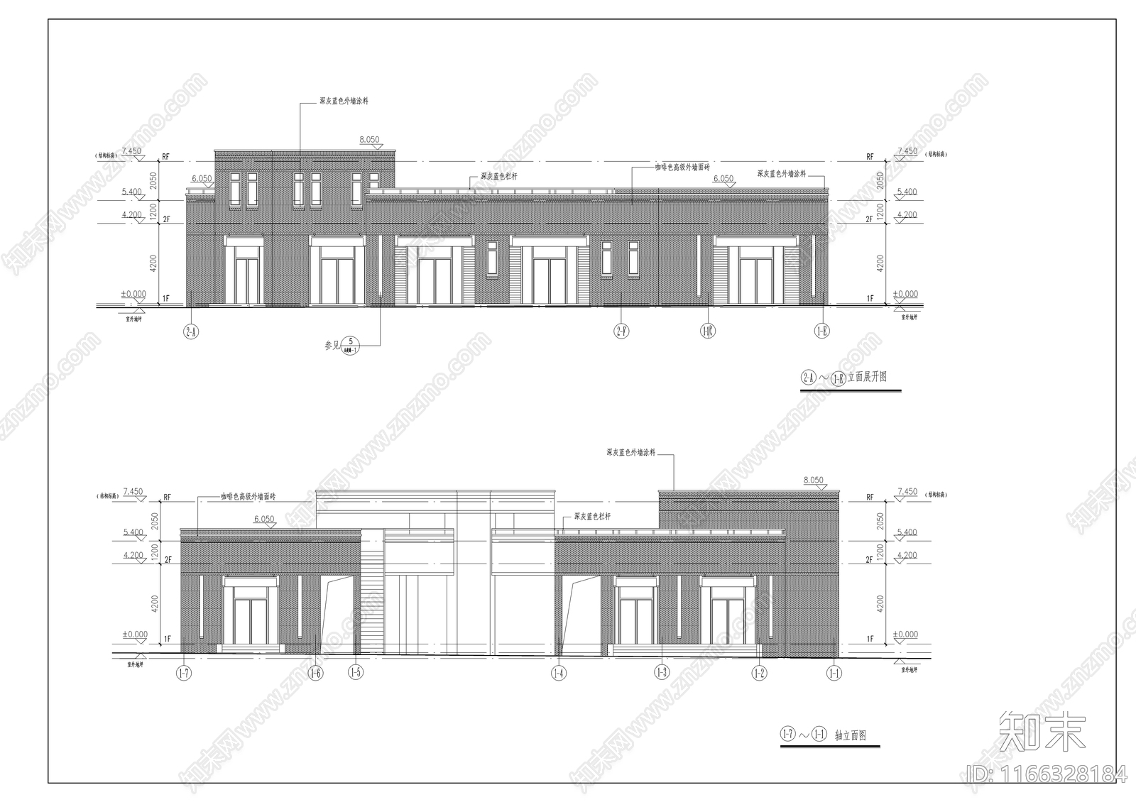 新中式中式商业街施工图下载【ID:1166328184】