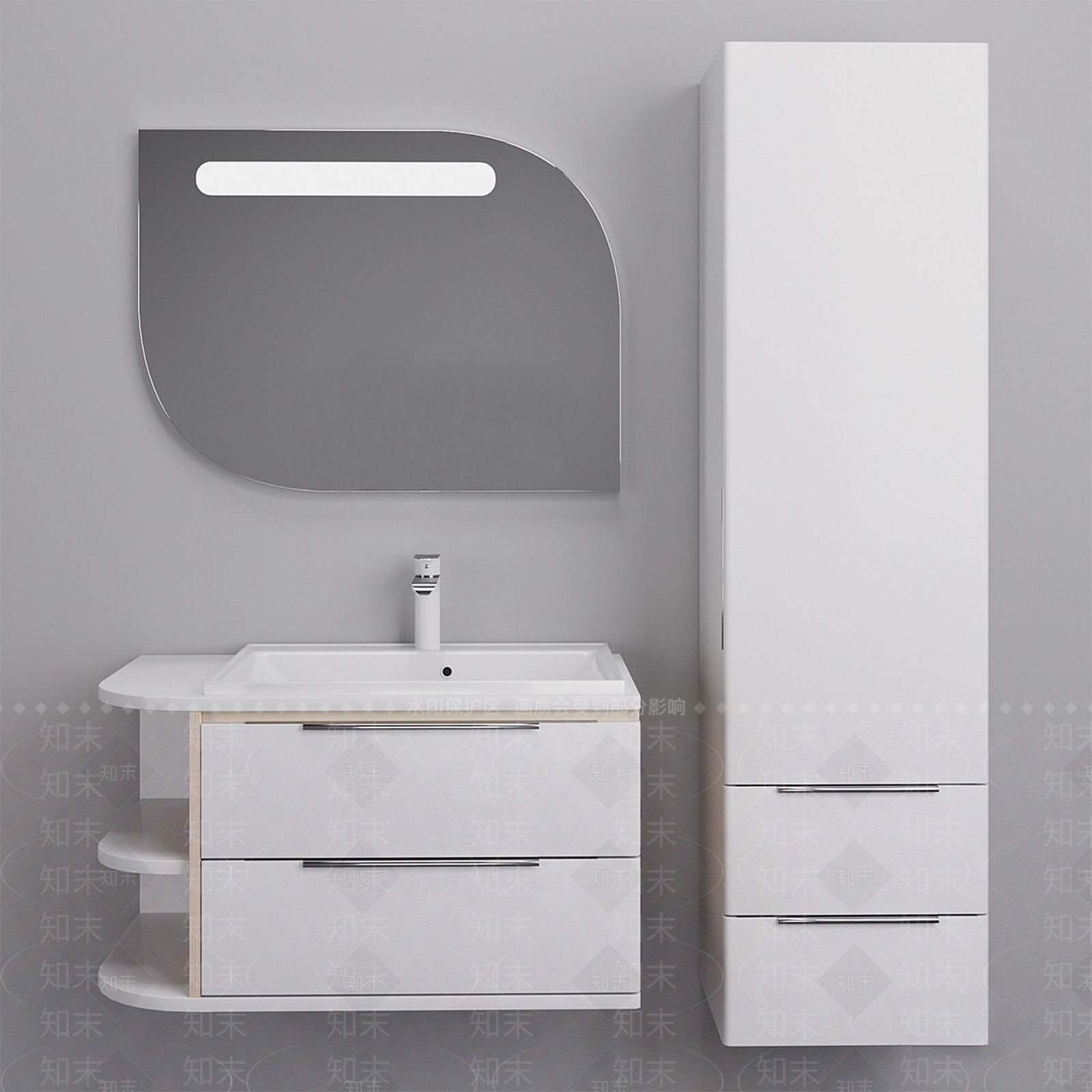 洗手台3D模型下载【ID:1166342468】