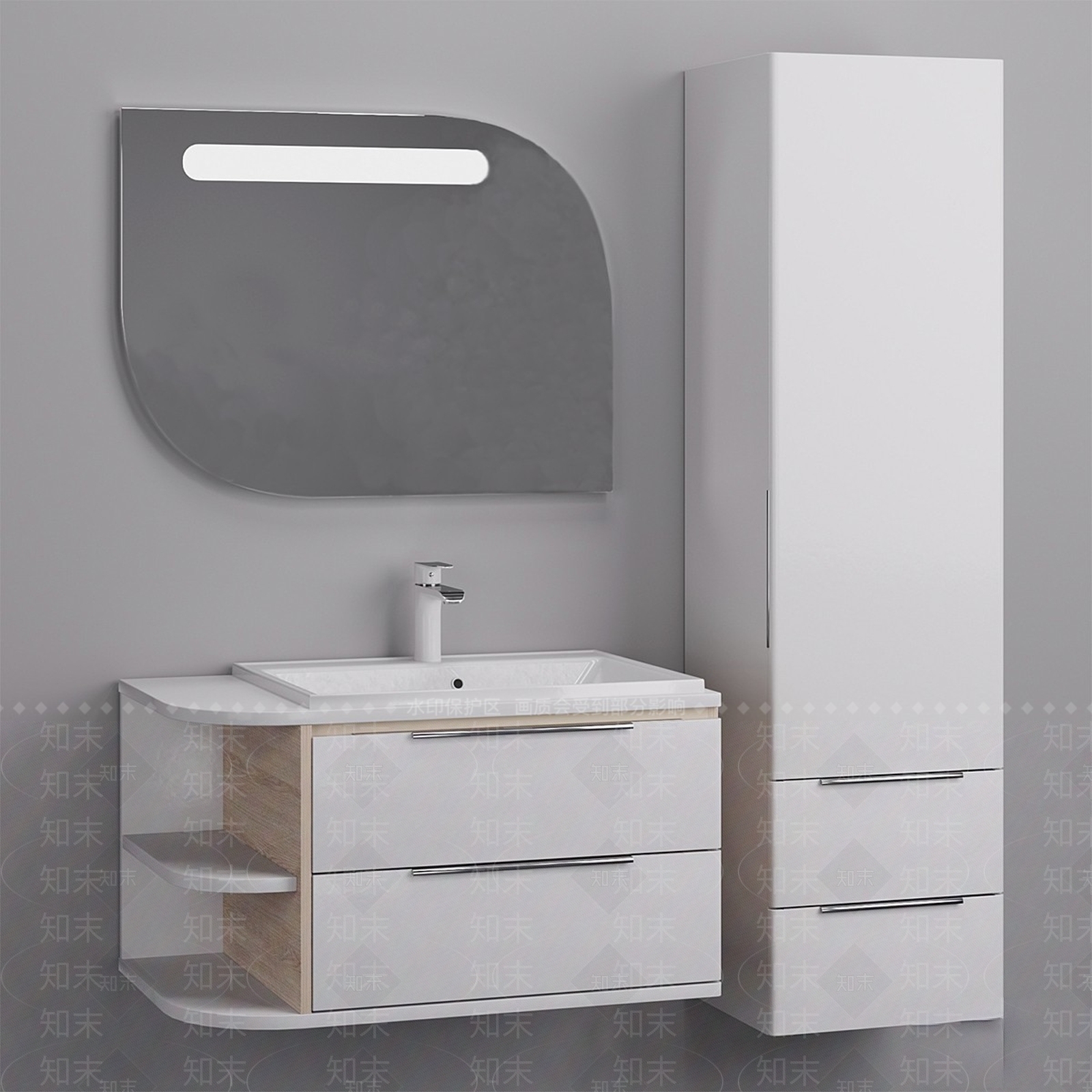 洗手台3D模型下载【ID:1166342468】