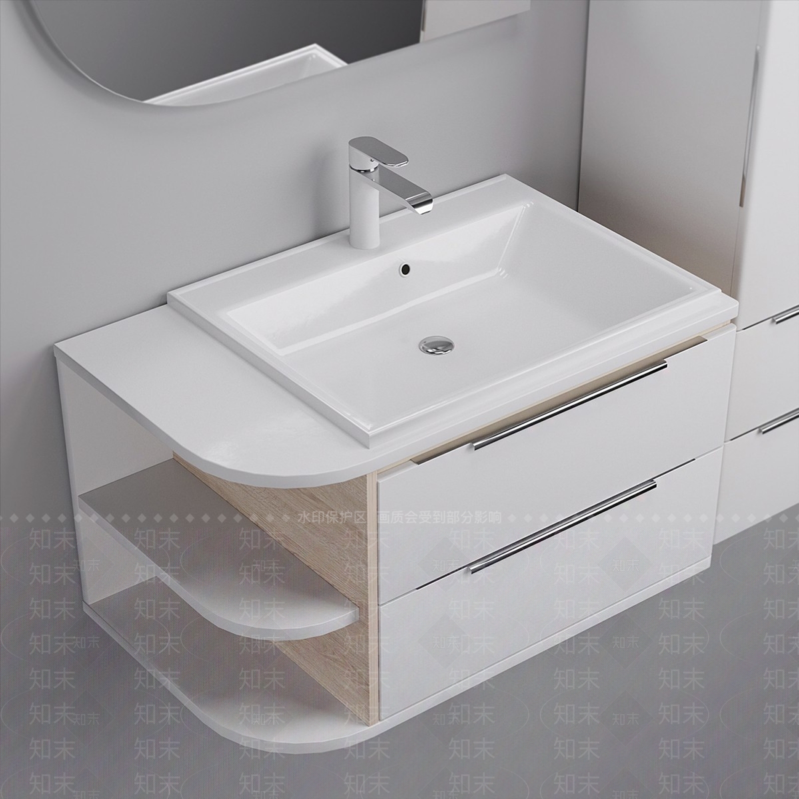 洗手台3D模型下载【ID:1166342468】